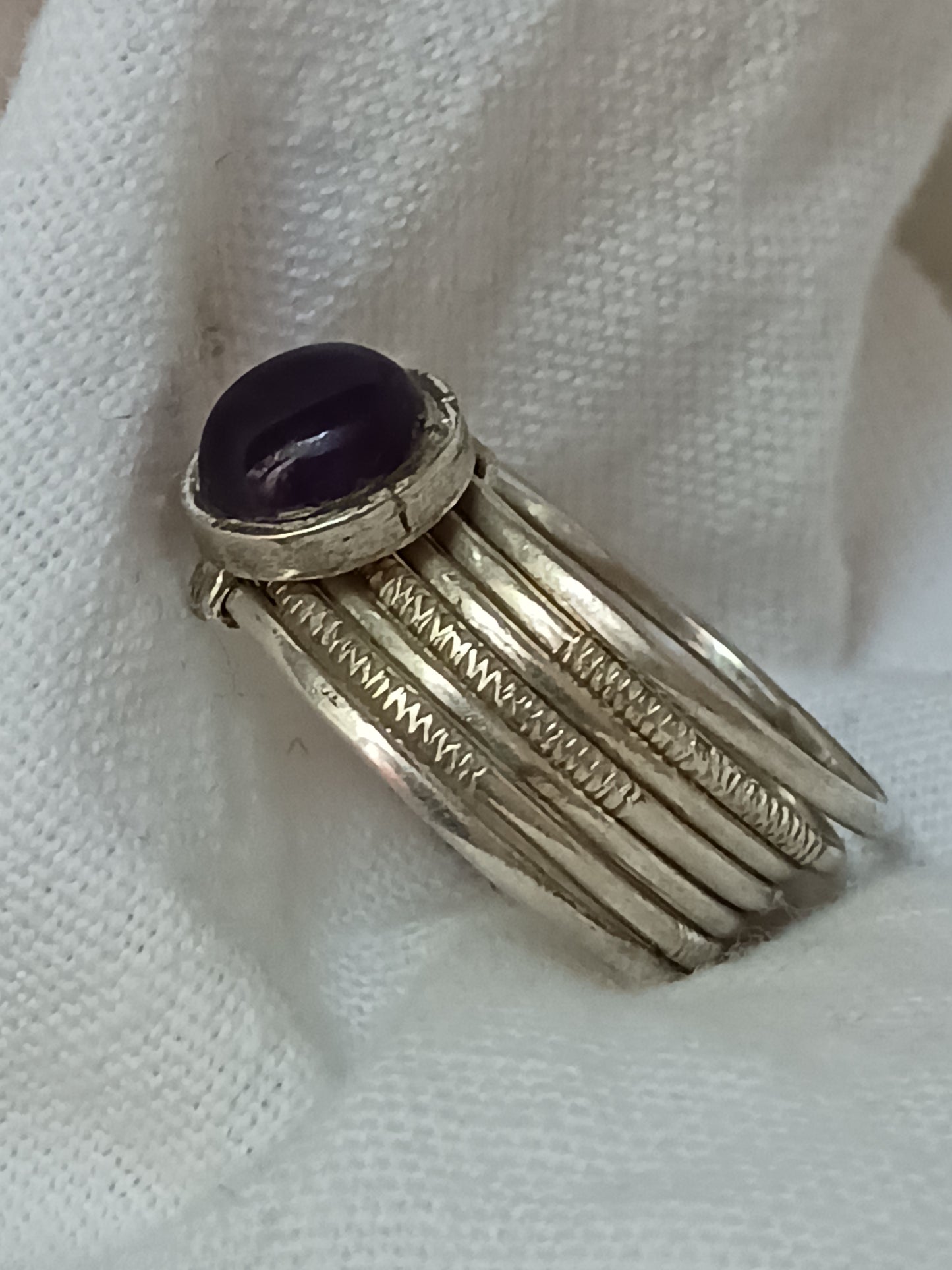 Bague touareg en argent massif