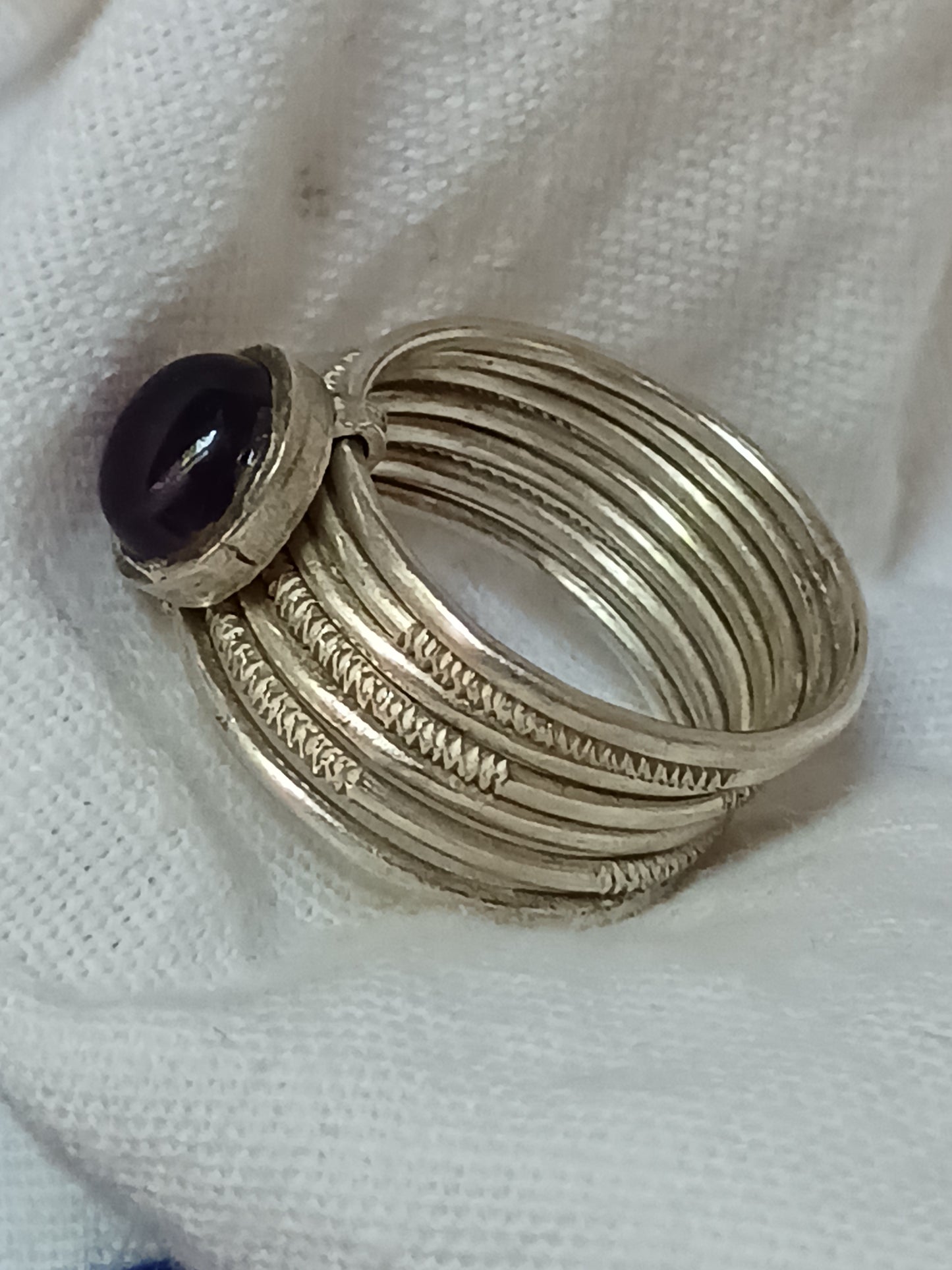 Bague touareg en argent massif