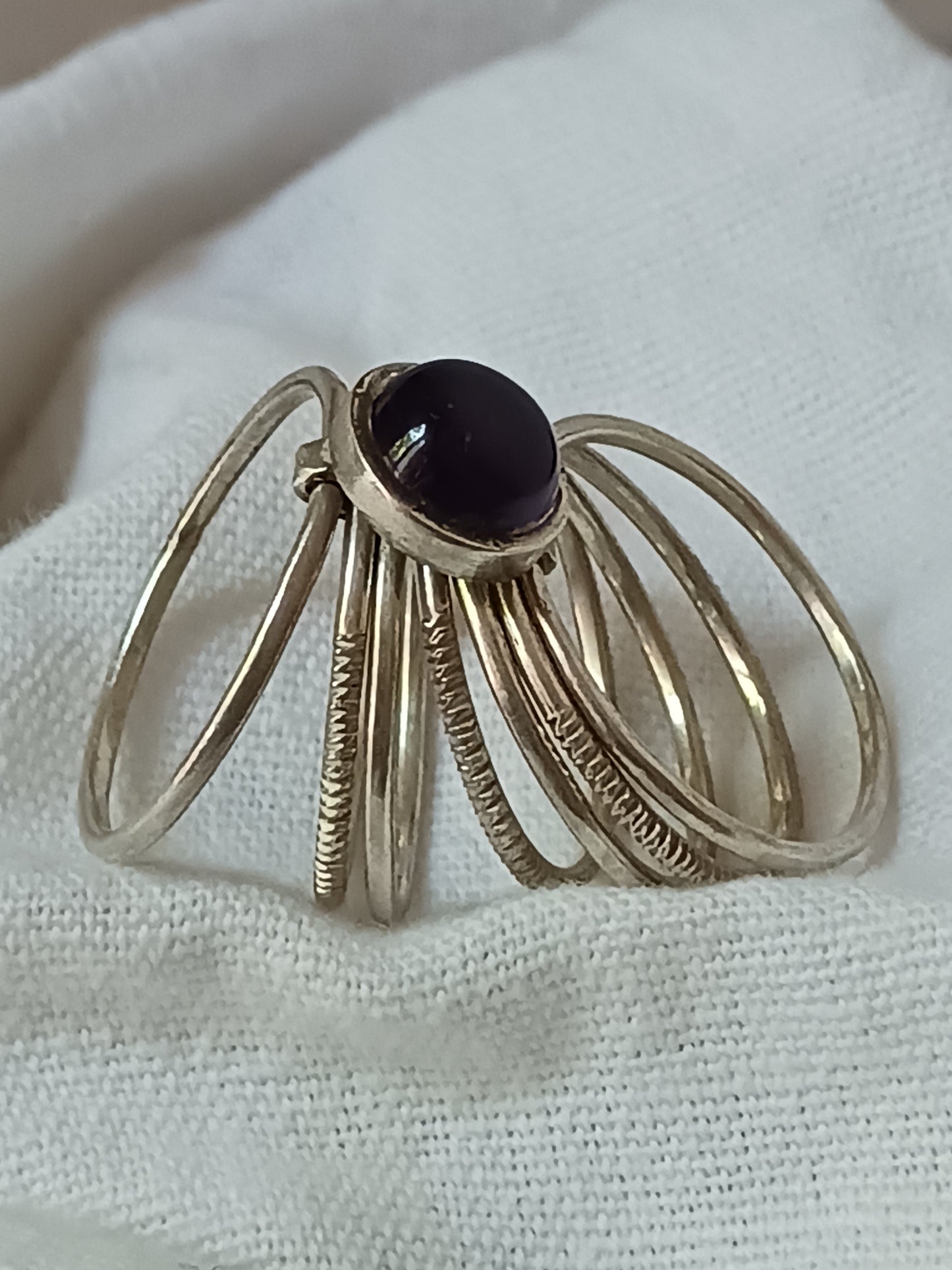 Bague touareg en argent massif