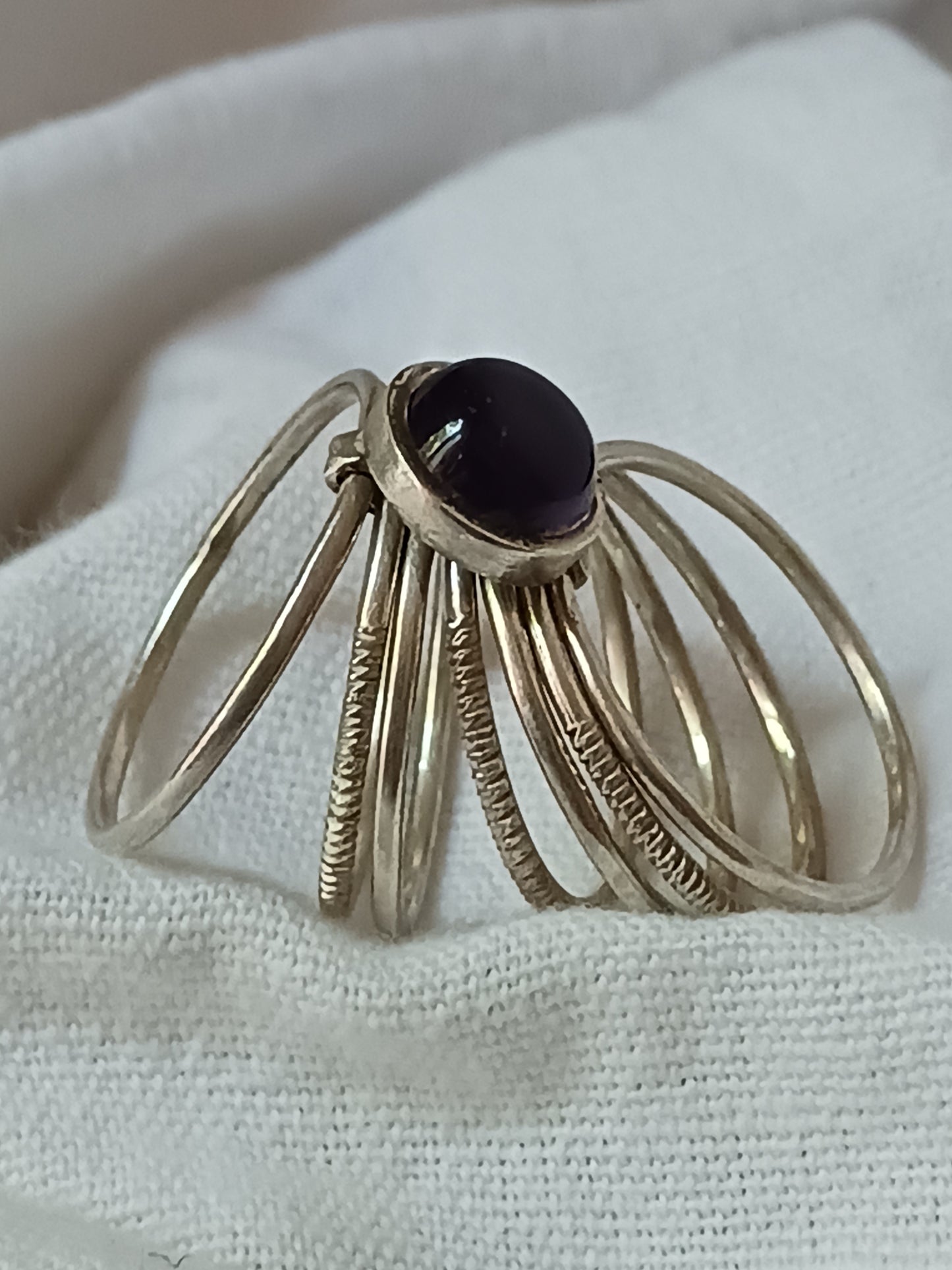 Bague touareg en argent massif