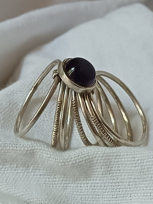 Bague touareg en argent massif