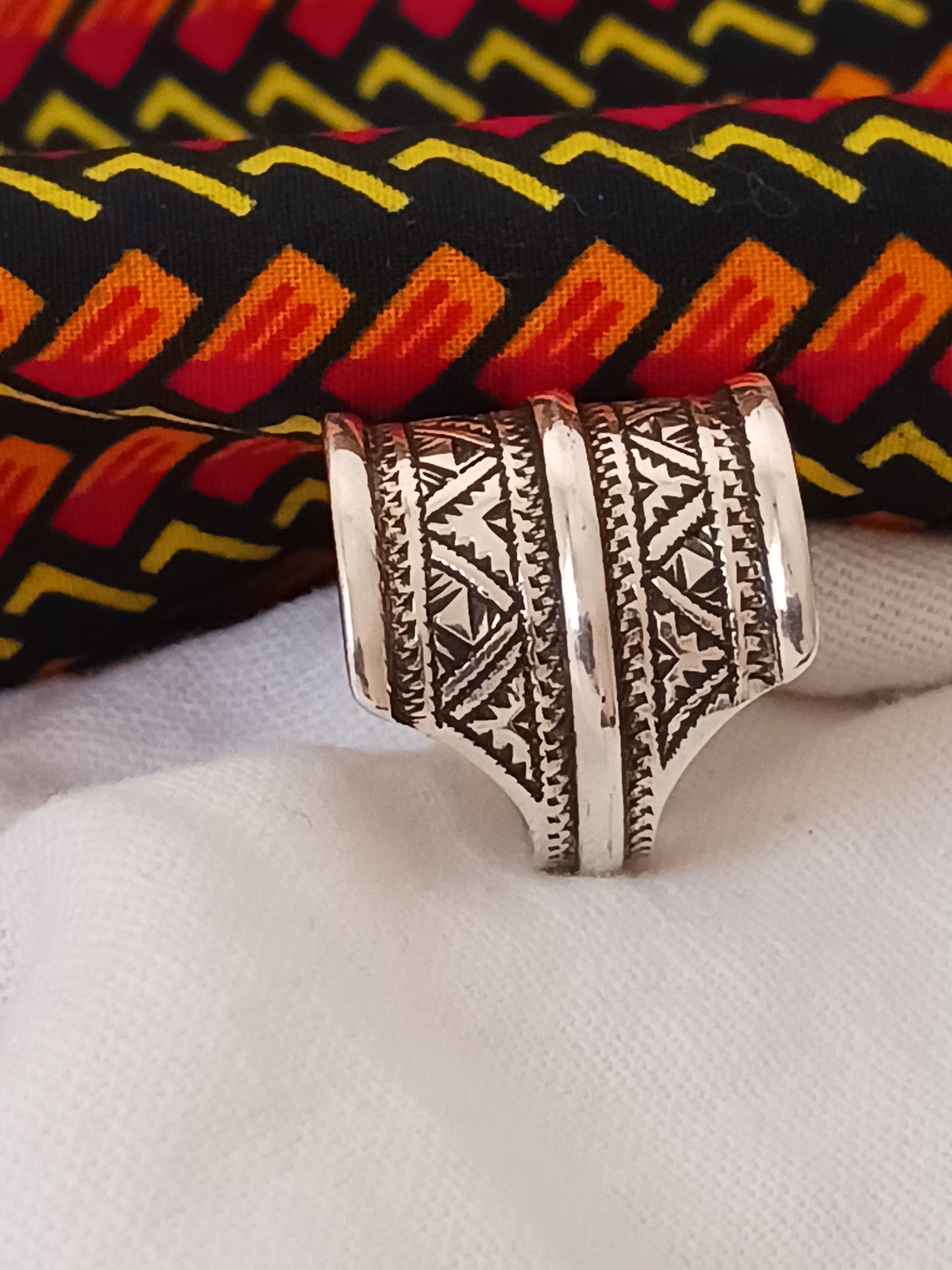 Bague touareg en argent massif