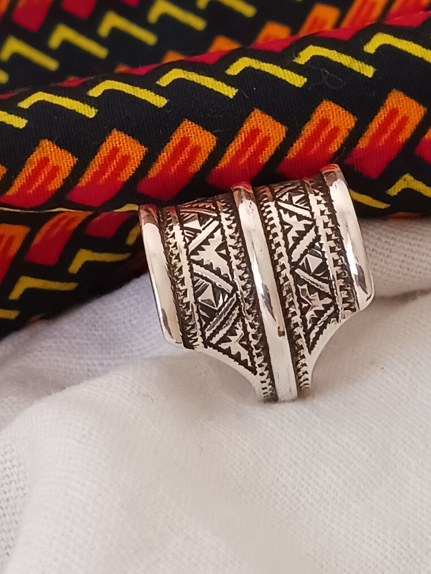 Bague touareg en argent massif