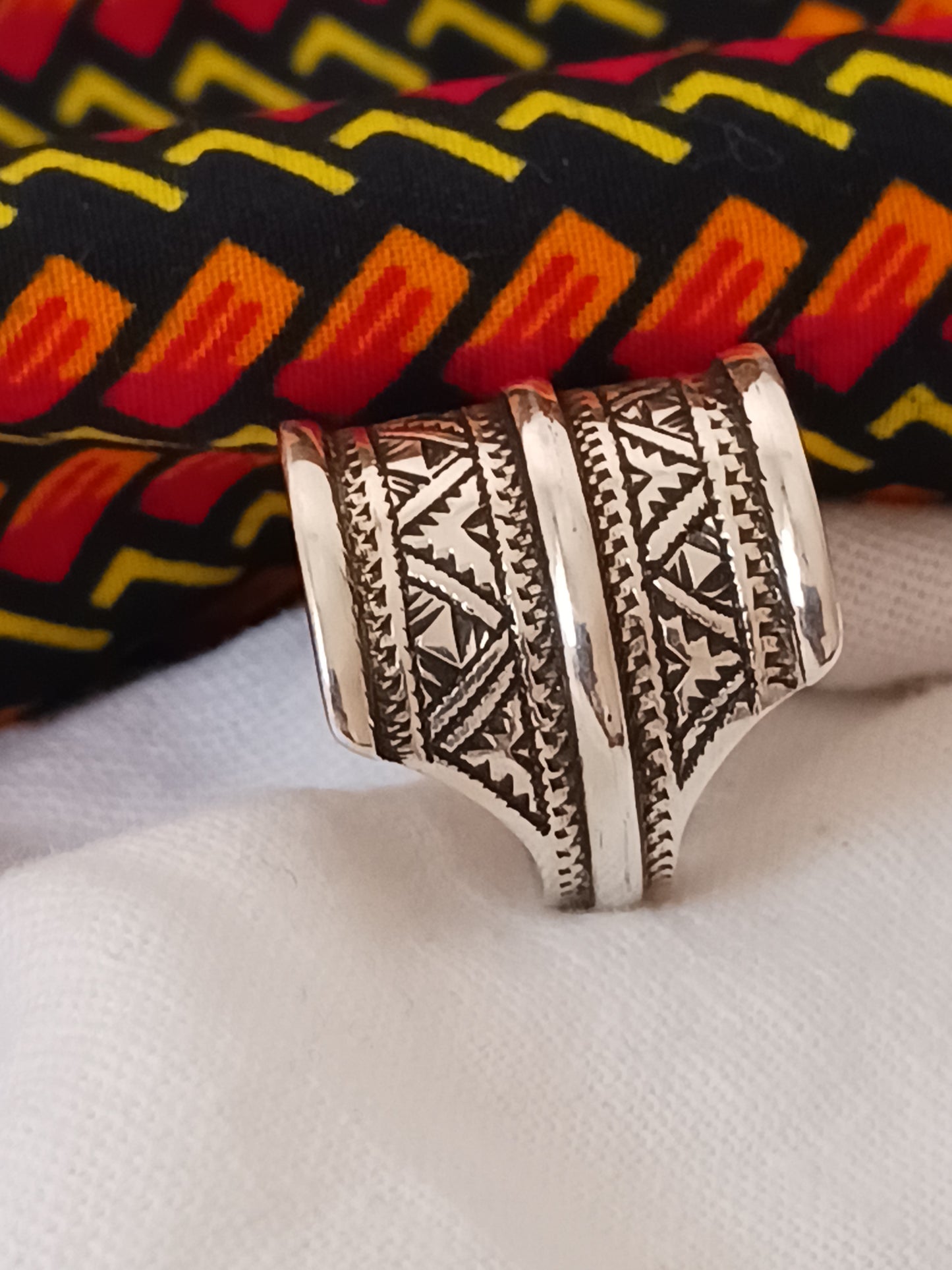 Bague touareg en argent massif