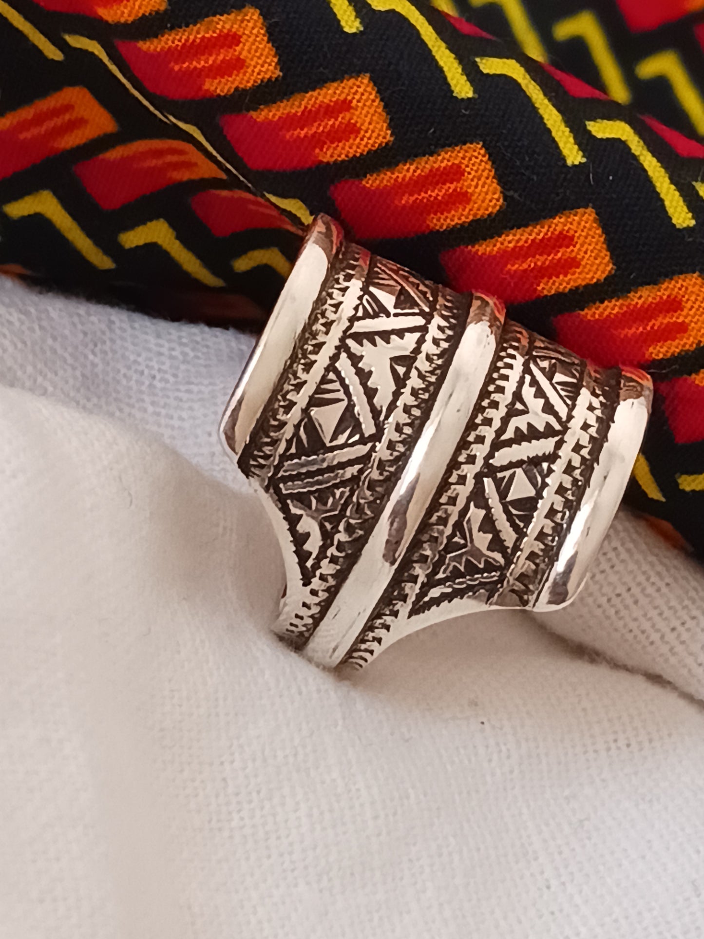 Bague touareg en argent massif
