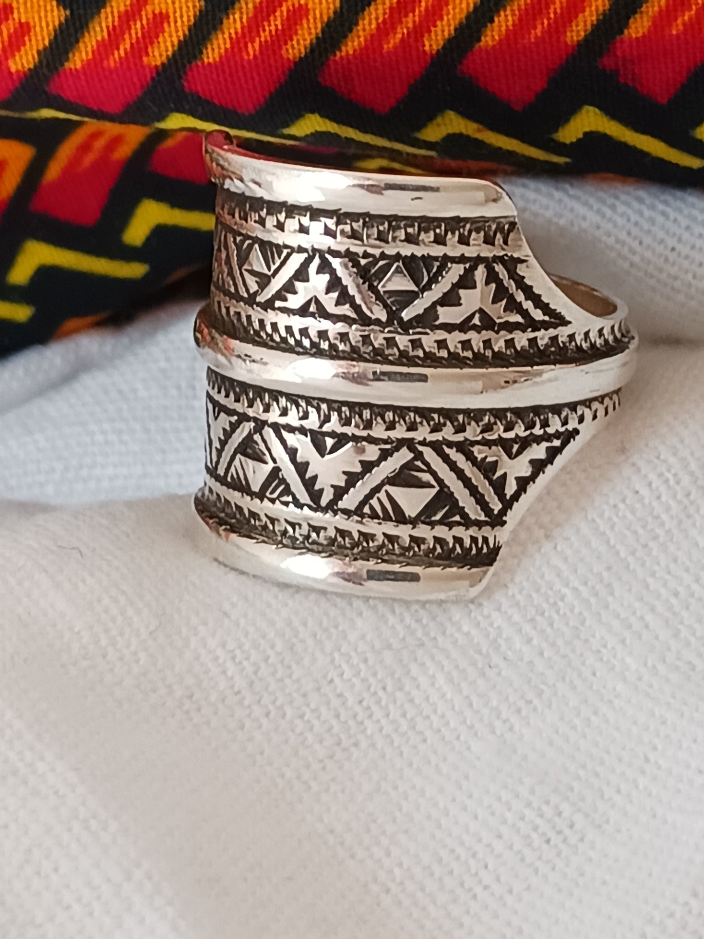 Bague touareg en argent massif