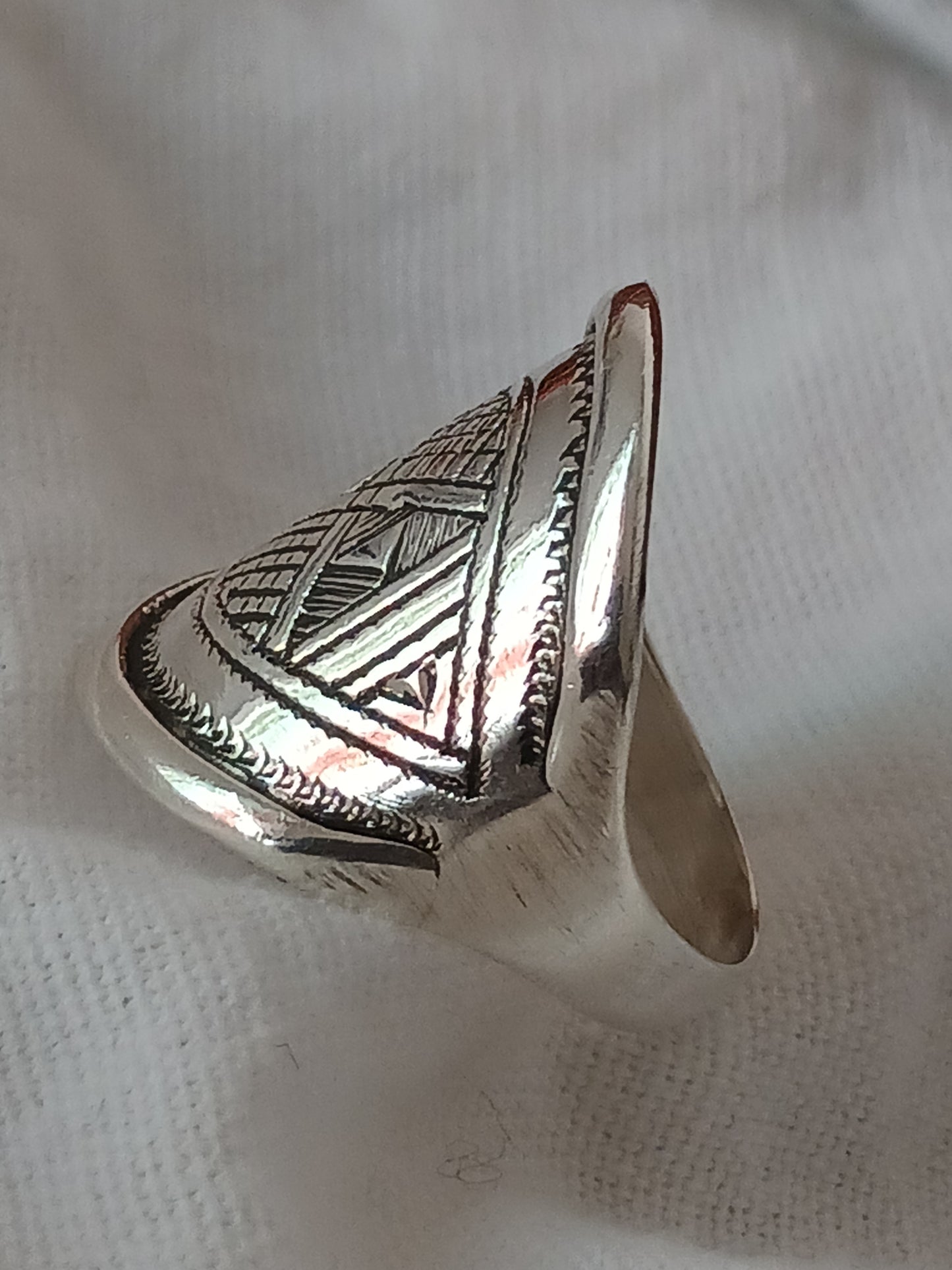 Bague touareg en argent massif