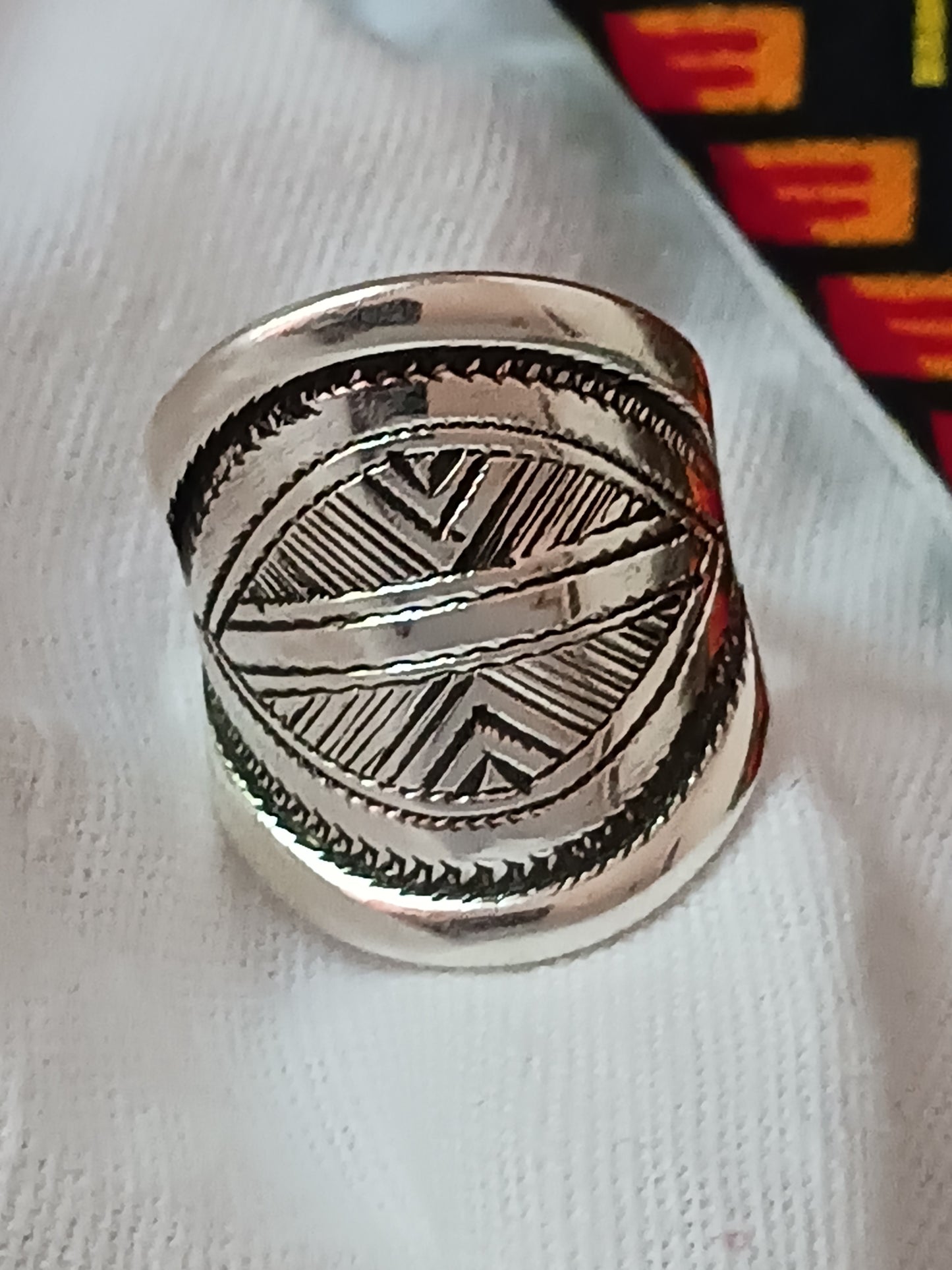 Bague touareg en argent massif