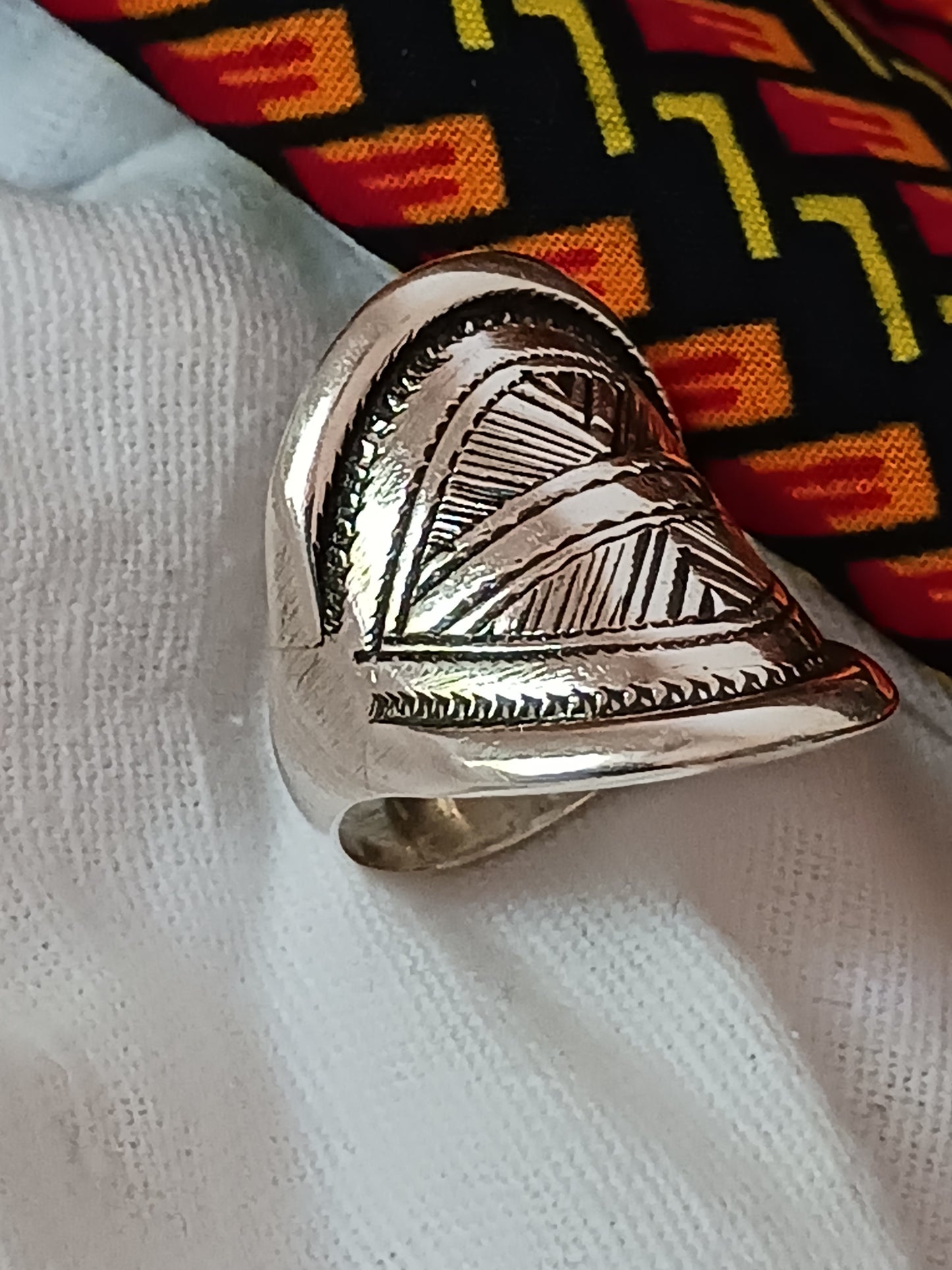 Bague touareg en argent massif