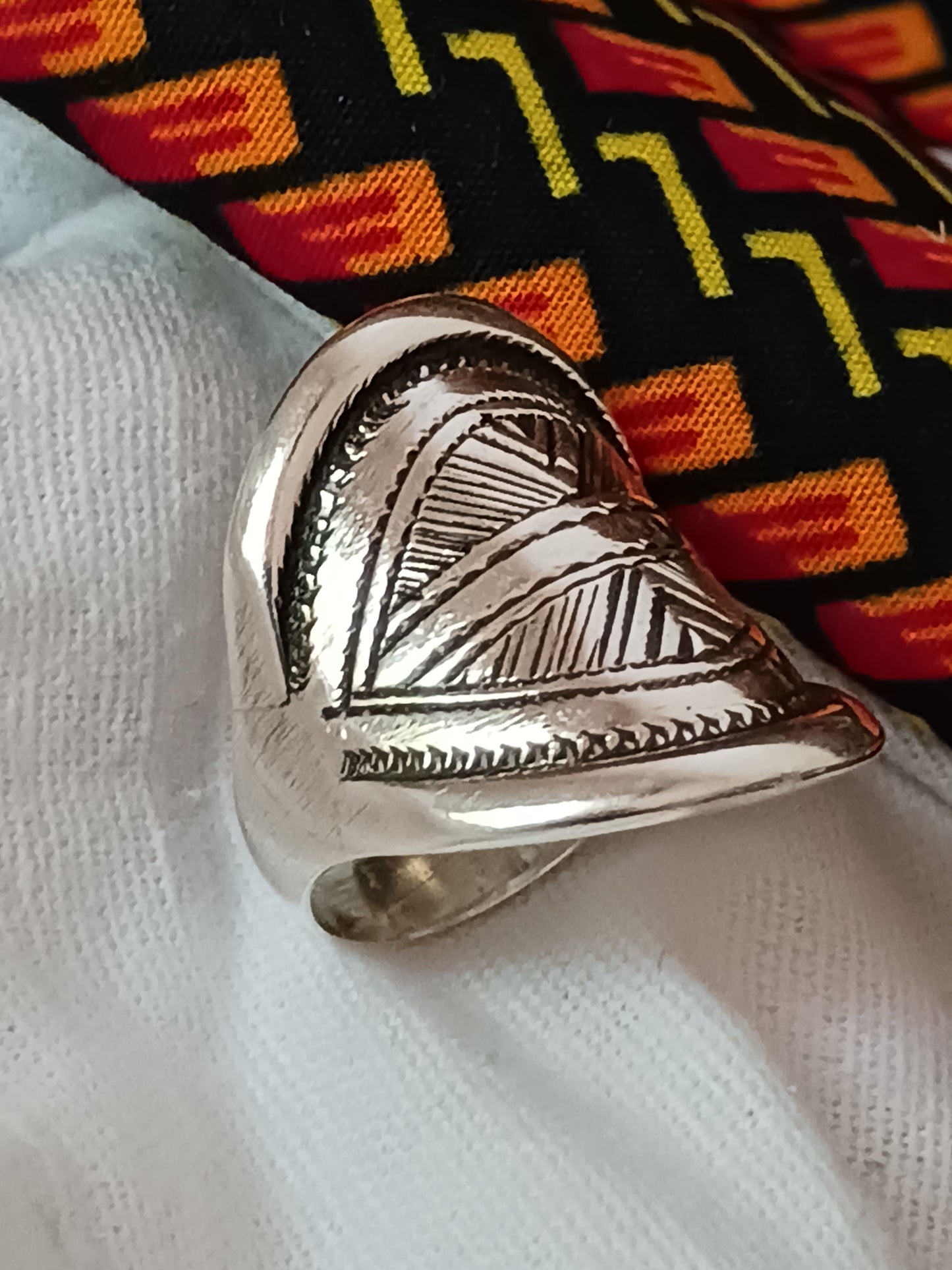 Bague touareg en argent massif