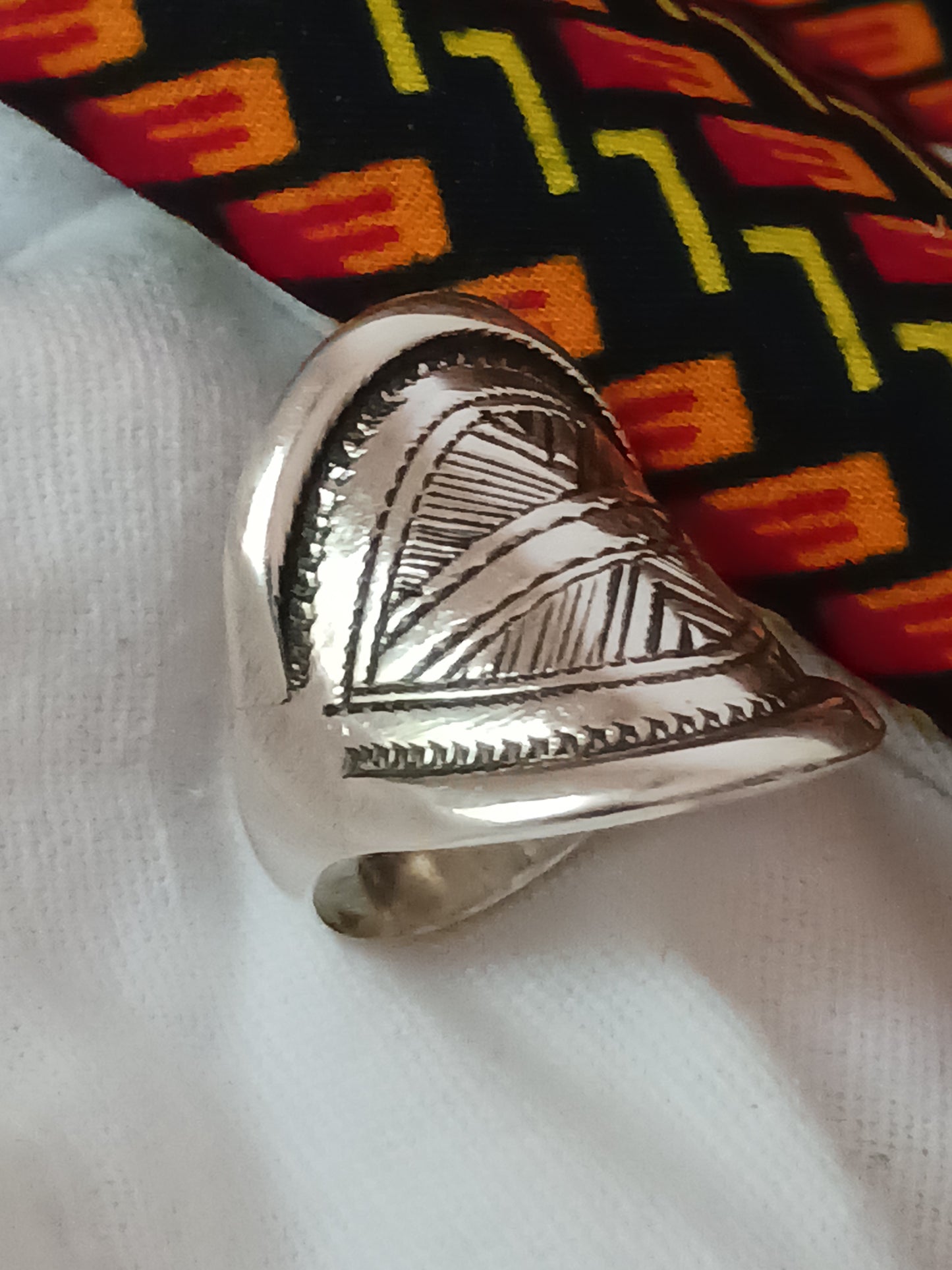 Bague touareg en argent massif