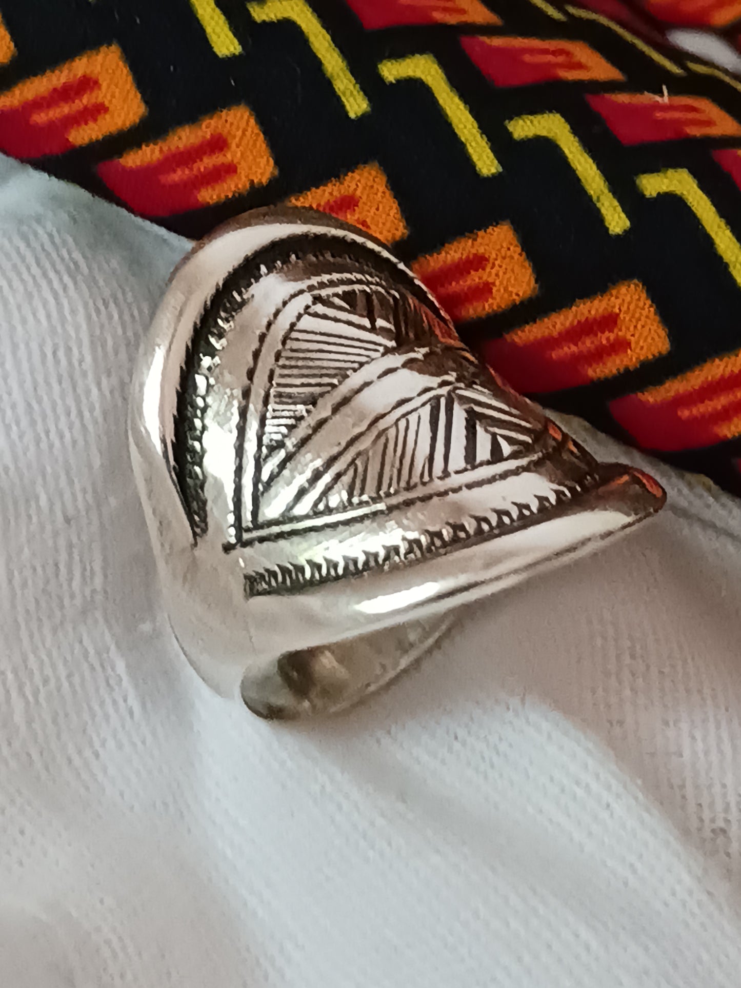 Bague touareg en argent massif