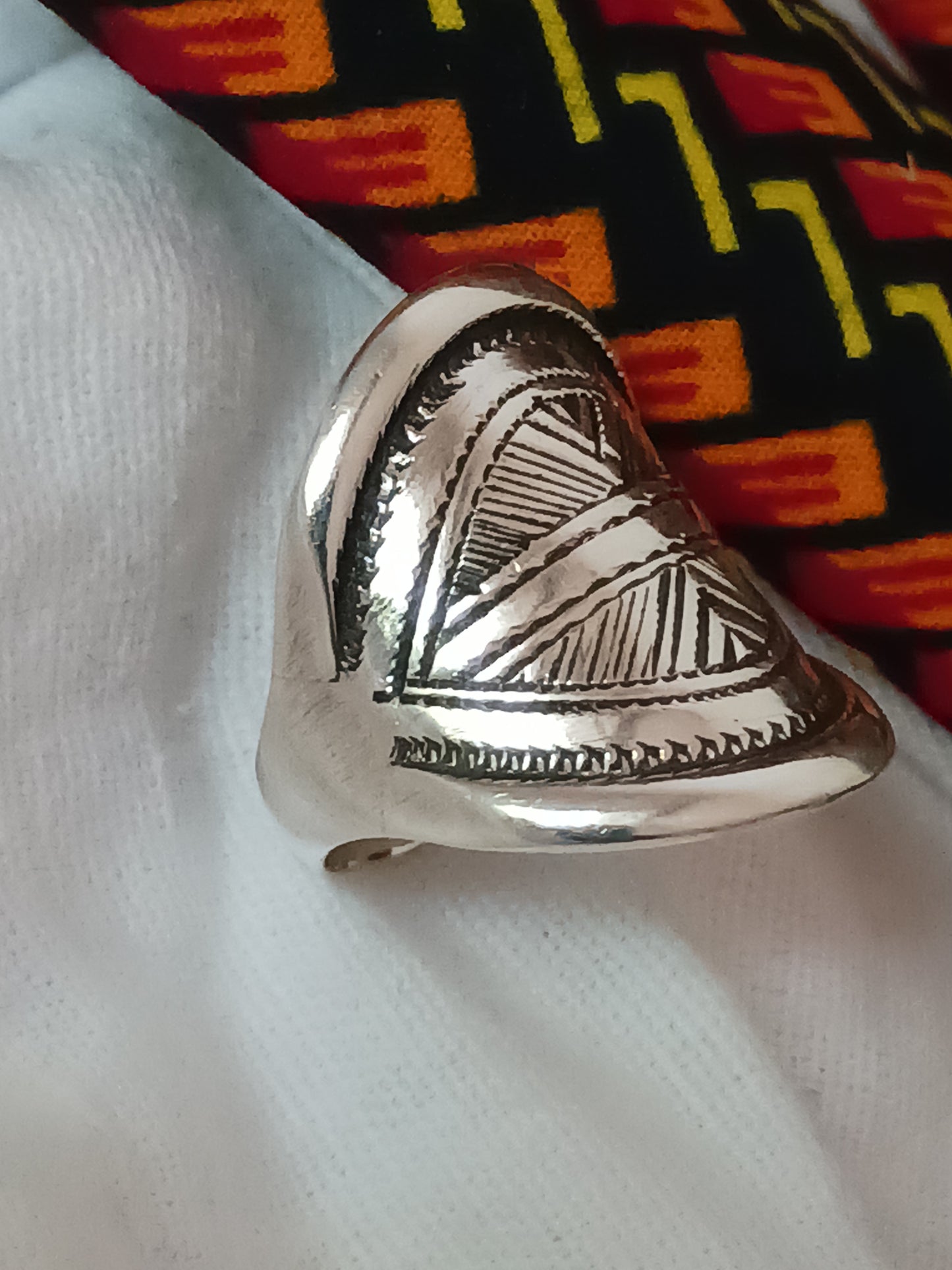 Bague touareg en argent massif