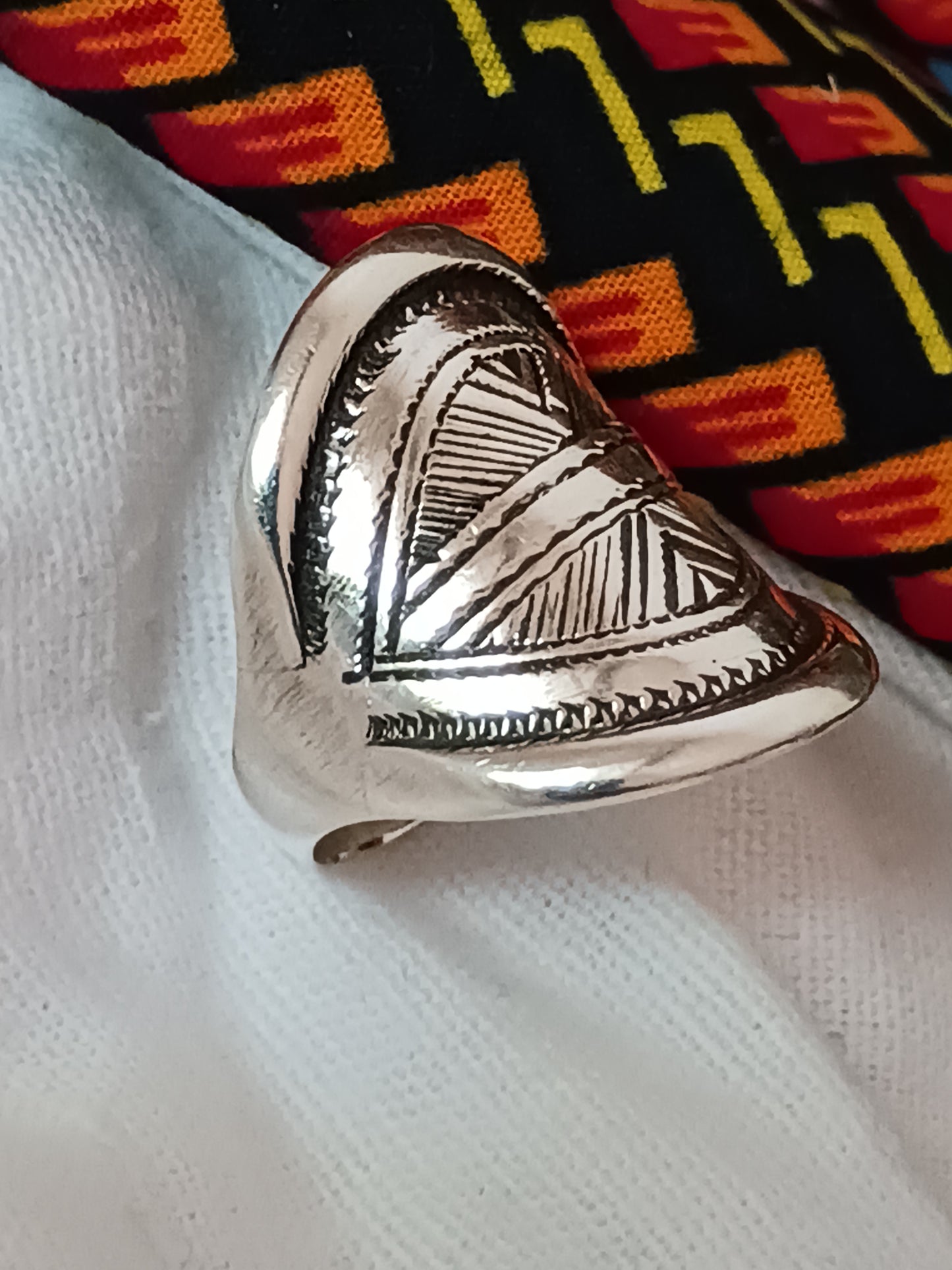 Bague touareg en argent massif