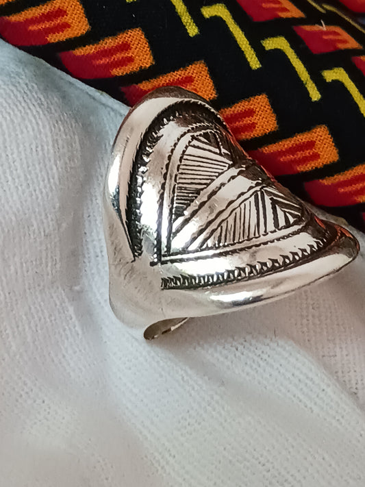 Bague touareg en argent massif