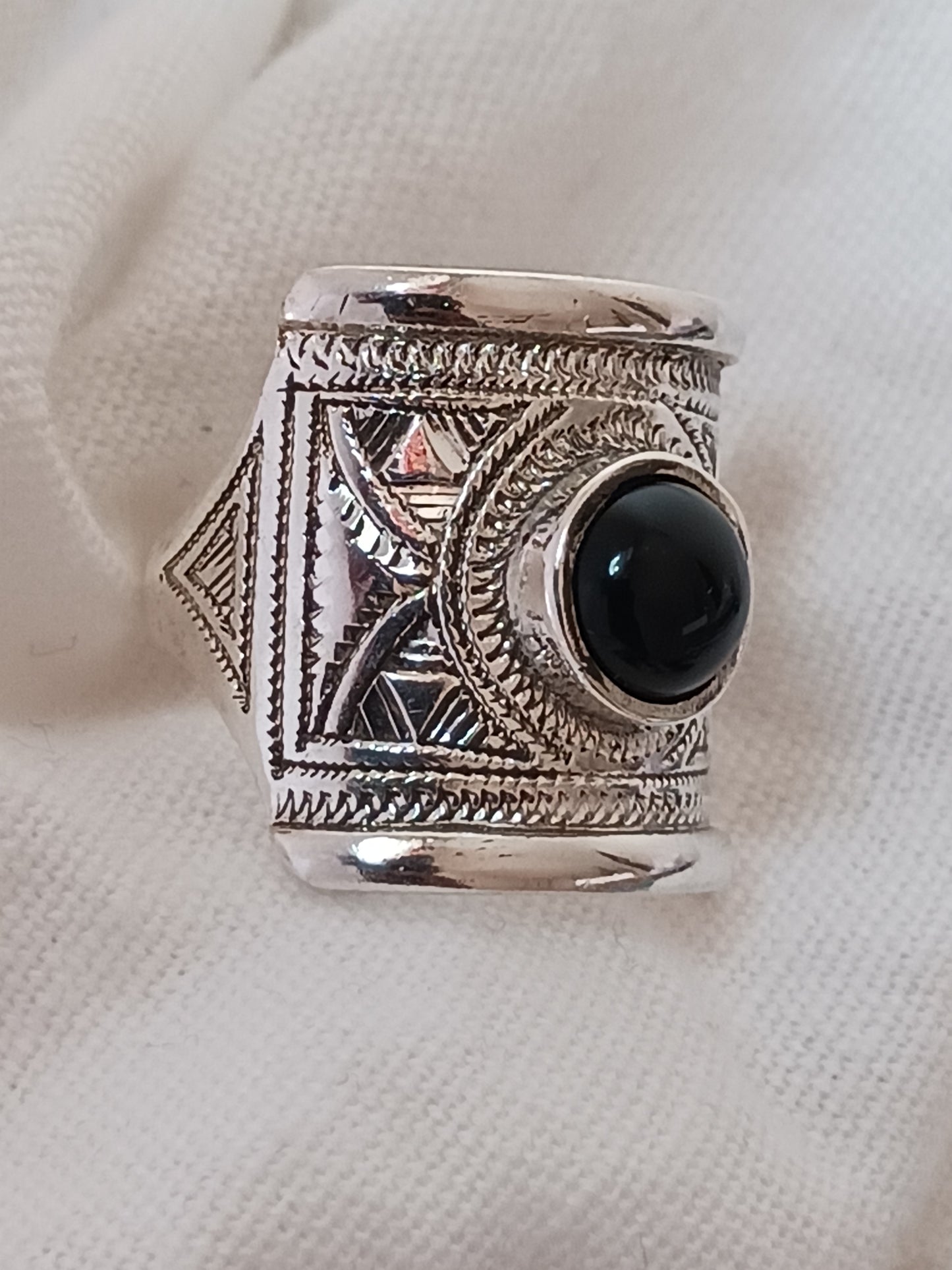 Bague touareg en argent massif