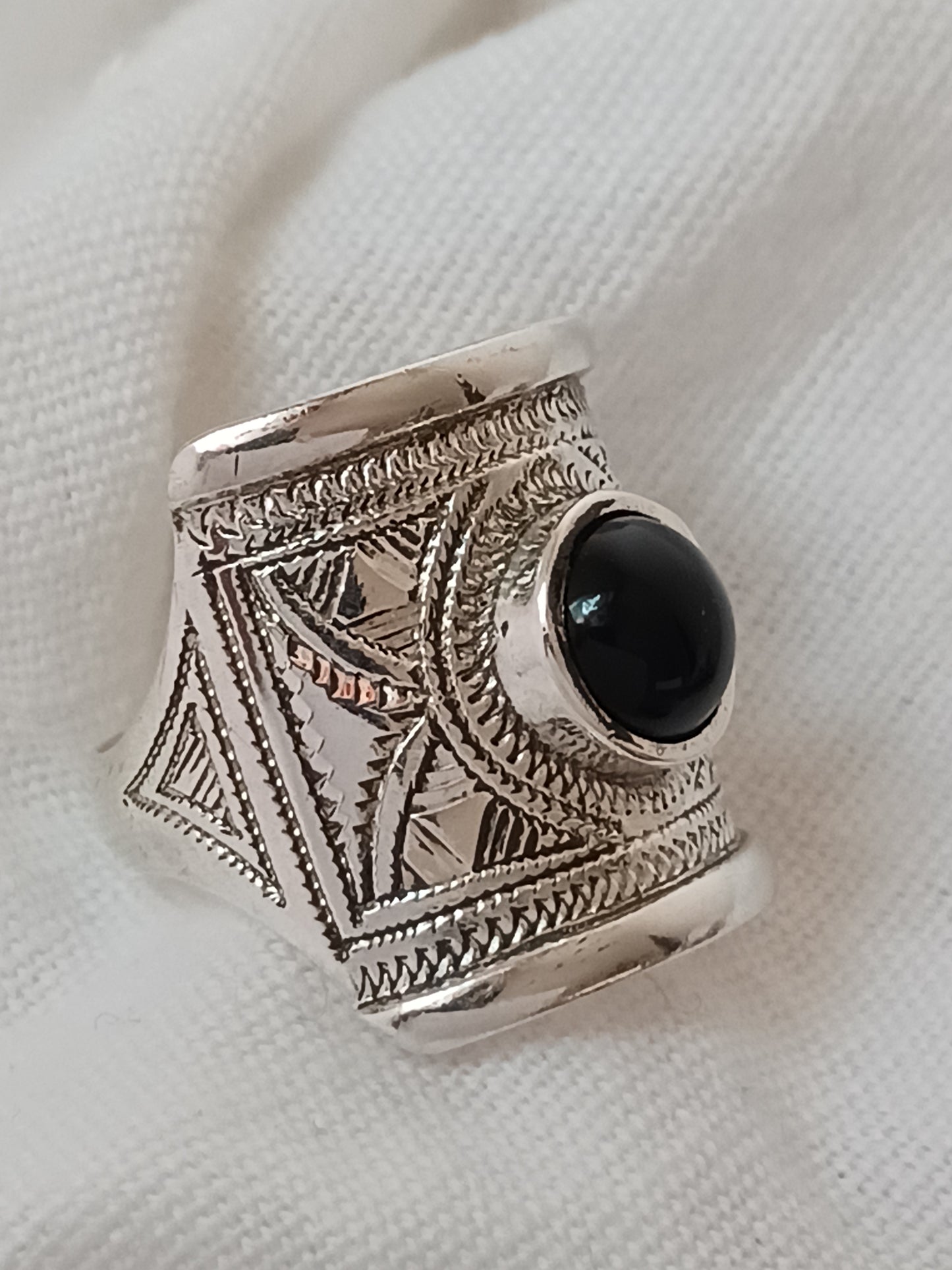 Bague touareg en argent massif