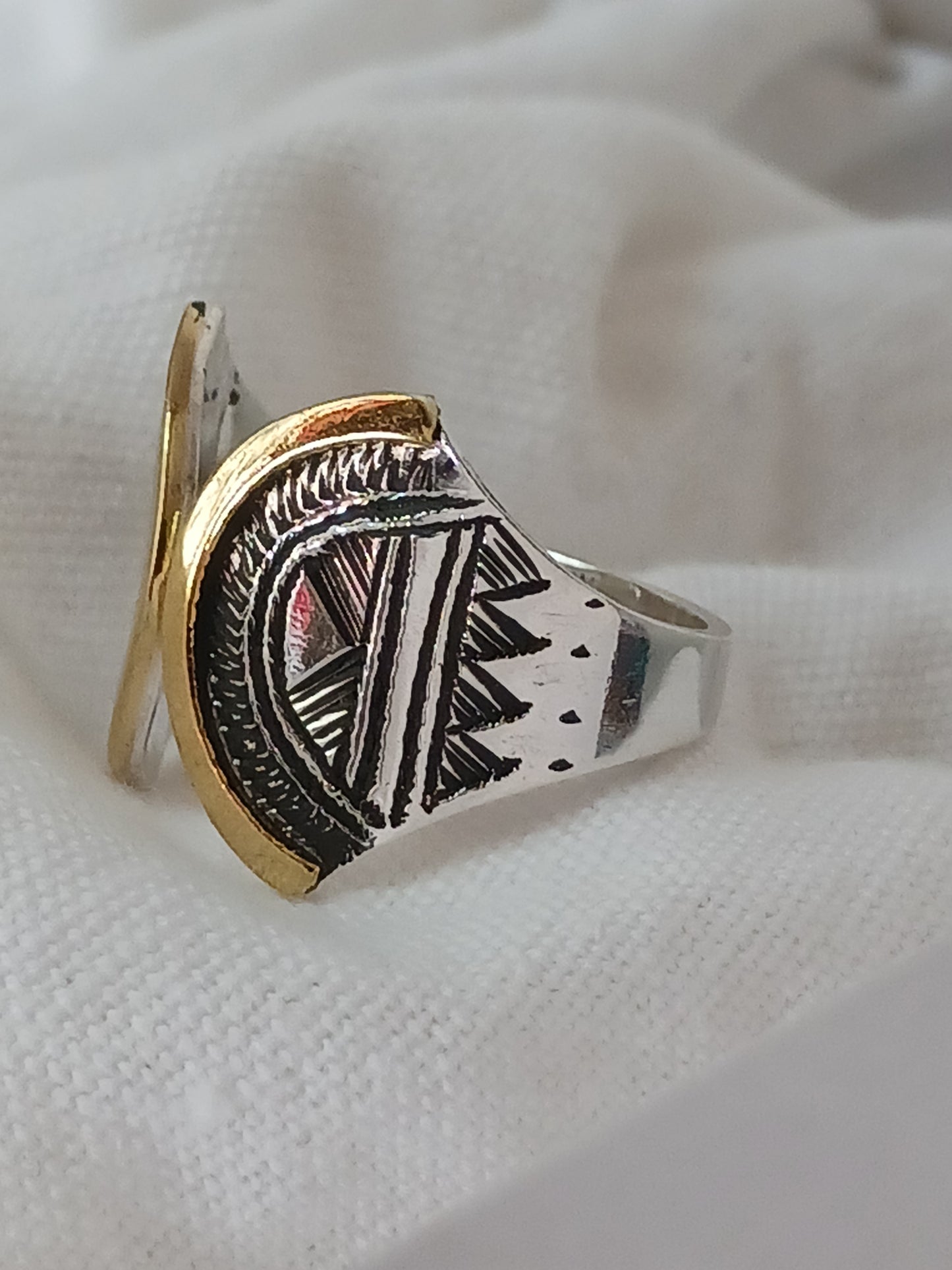 Bague touareg en argent massif