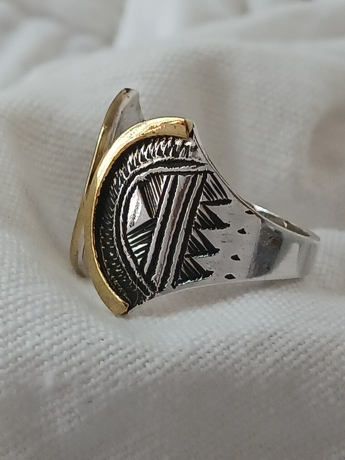 Bague touareg en argent massif