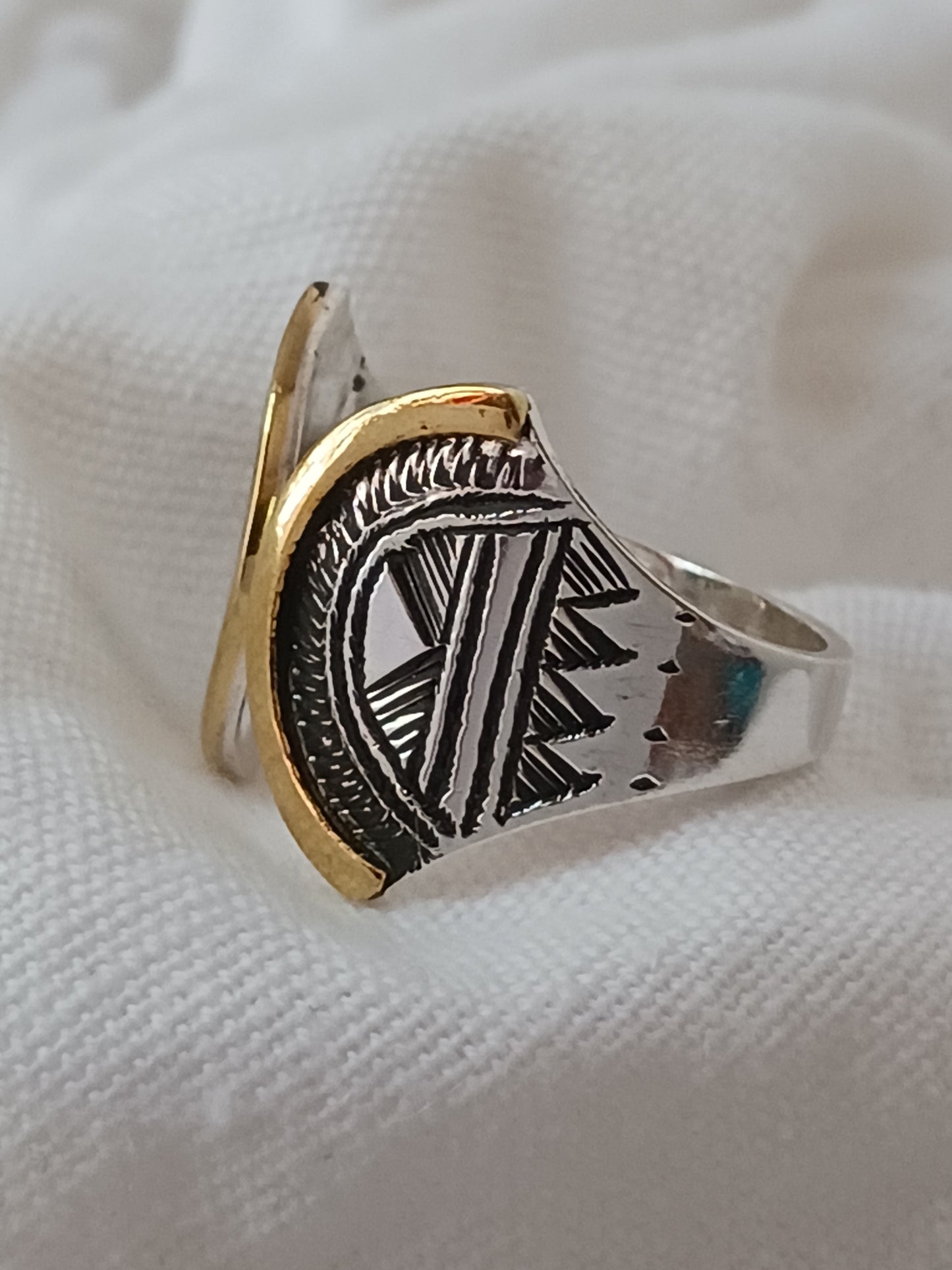 Bague touareg en argent massif