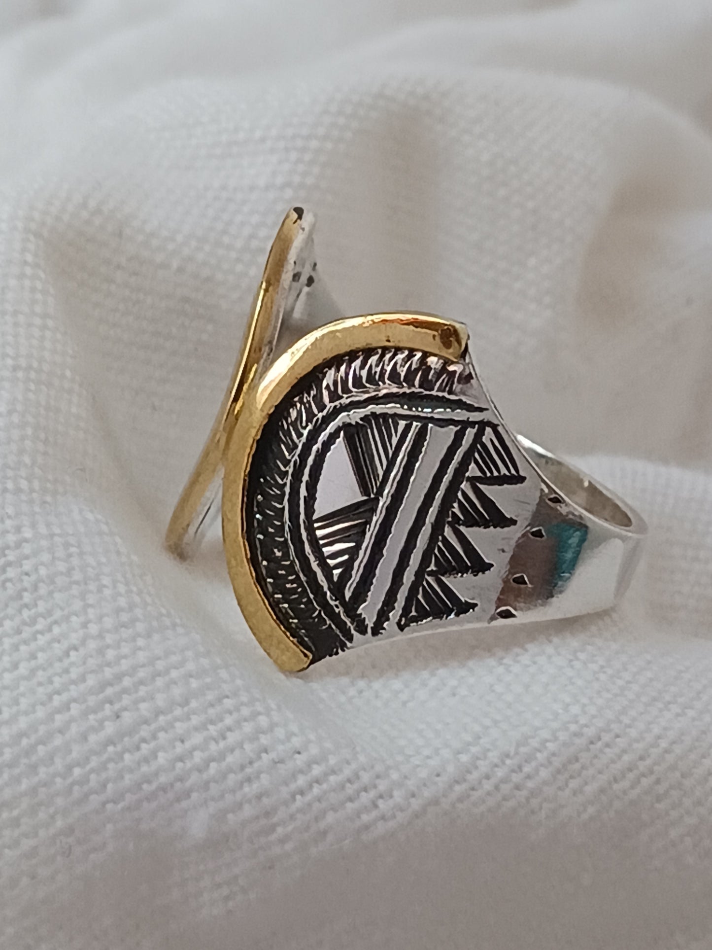 Bague touareg en argent massif