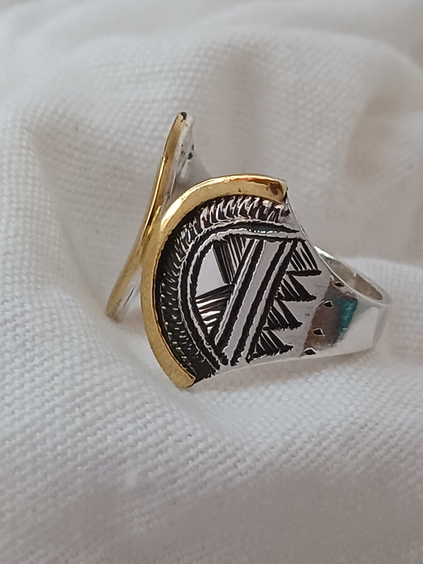 Bague touareg en argent massif