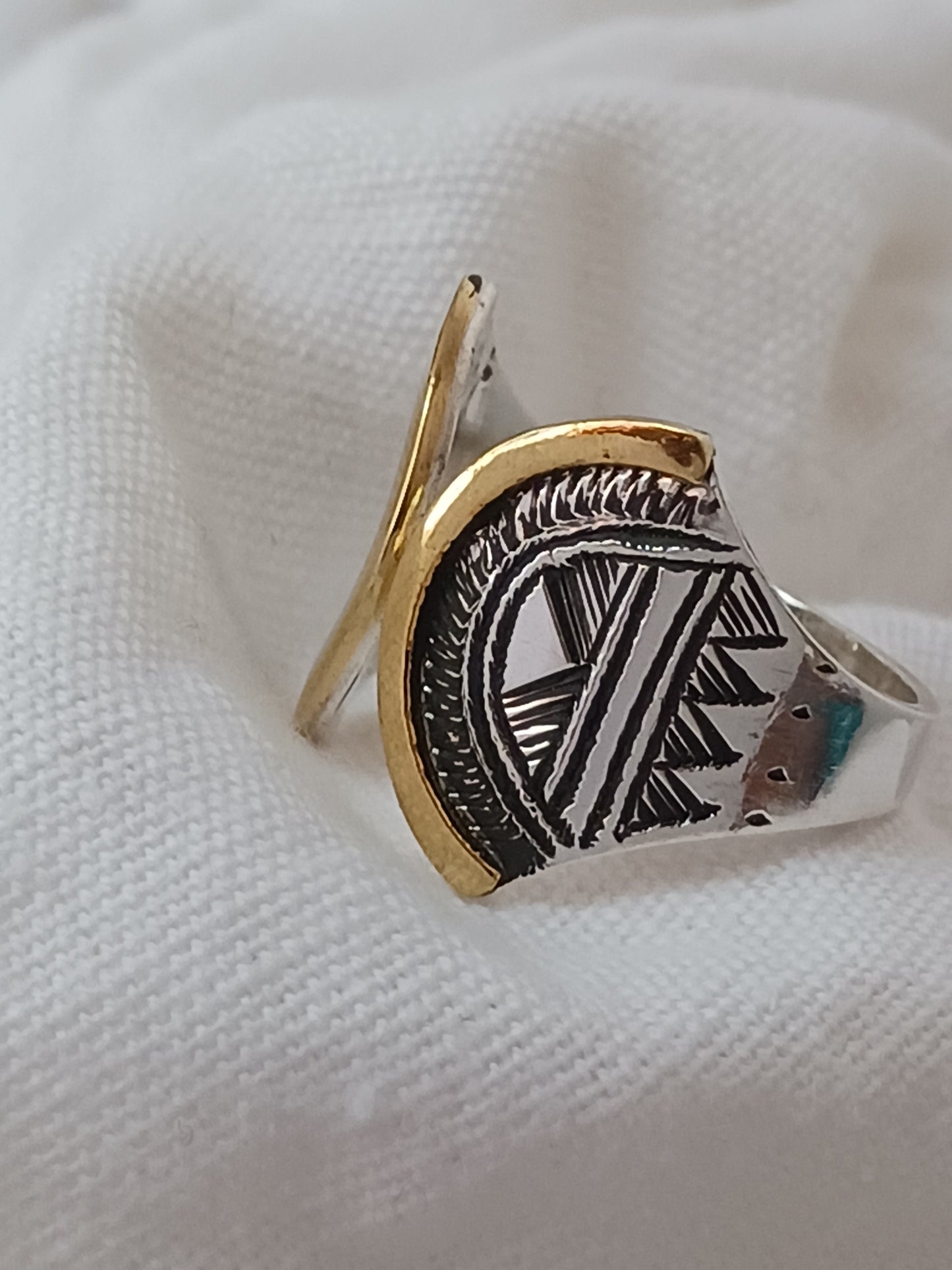 Bague touareg en argent massif