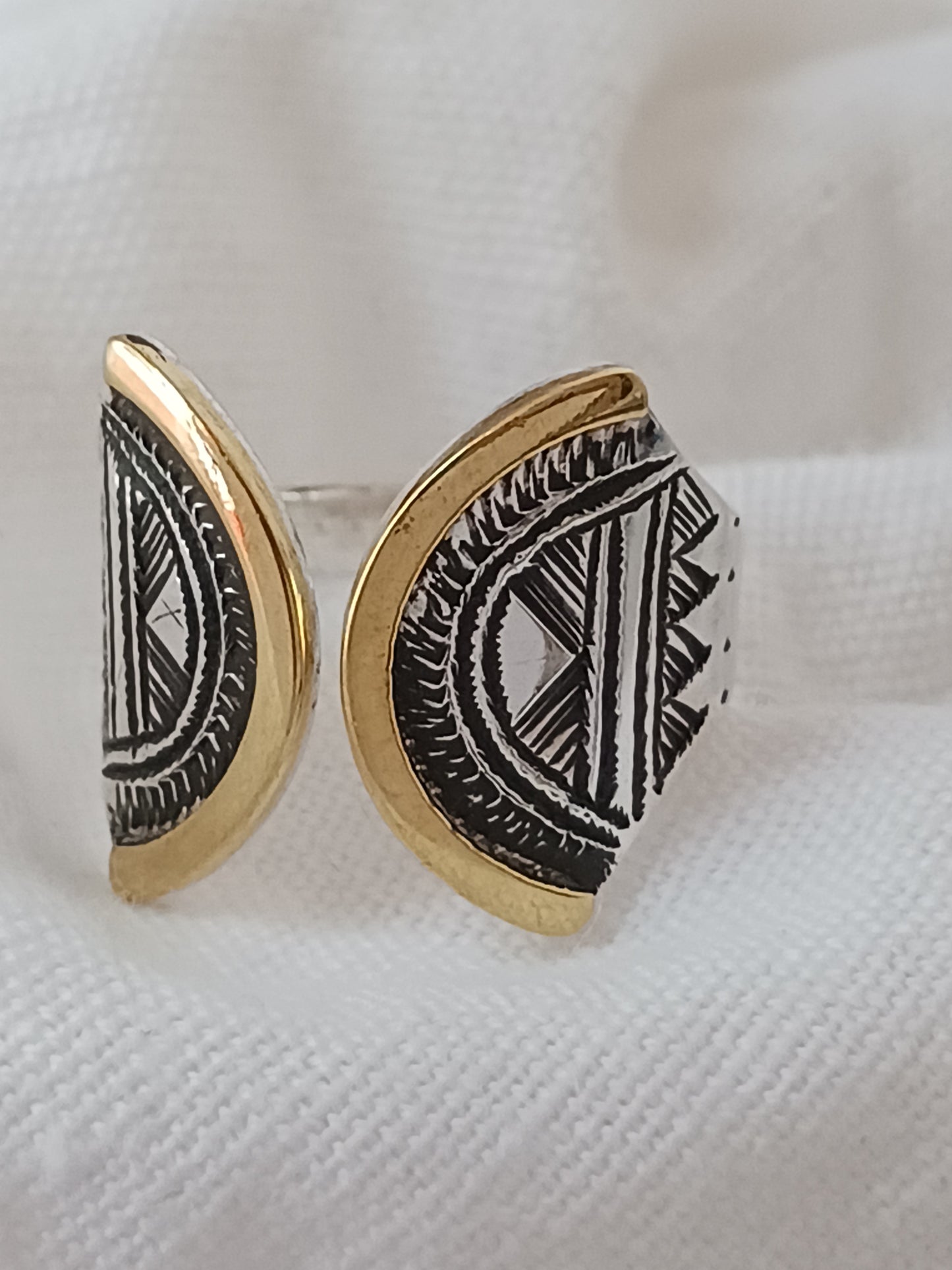 Bague touareg en argent massif