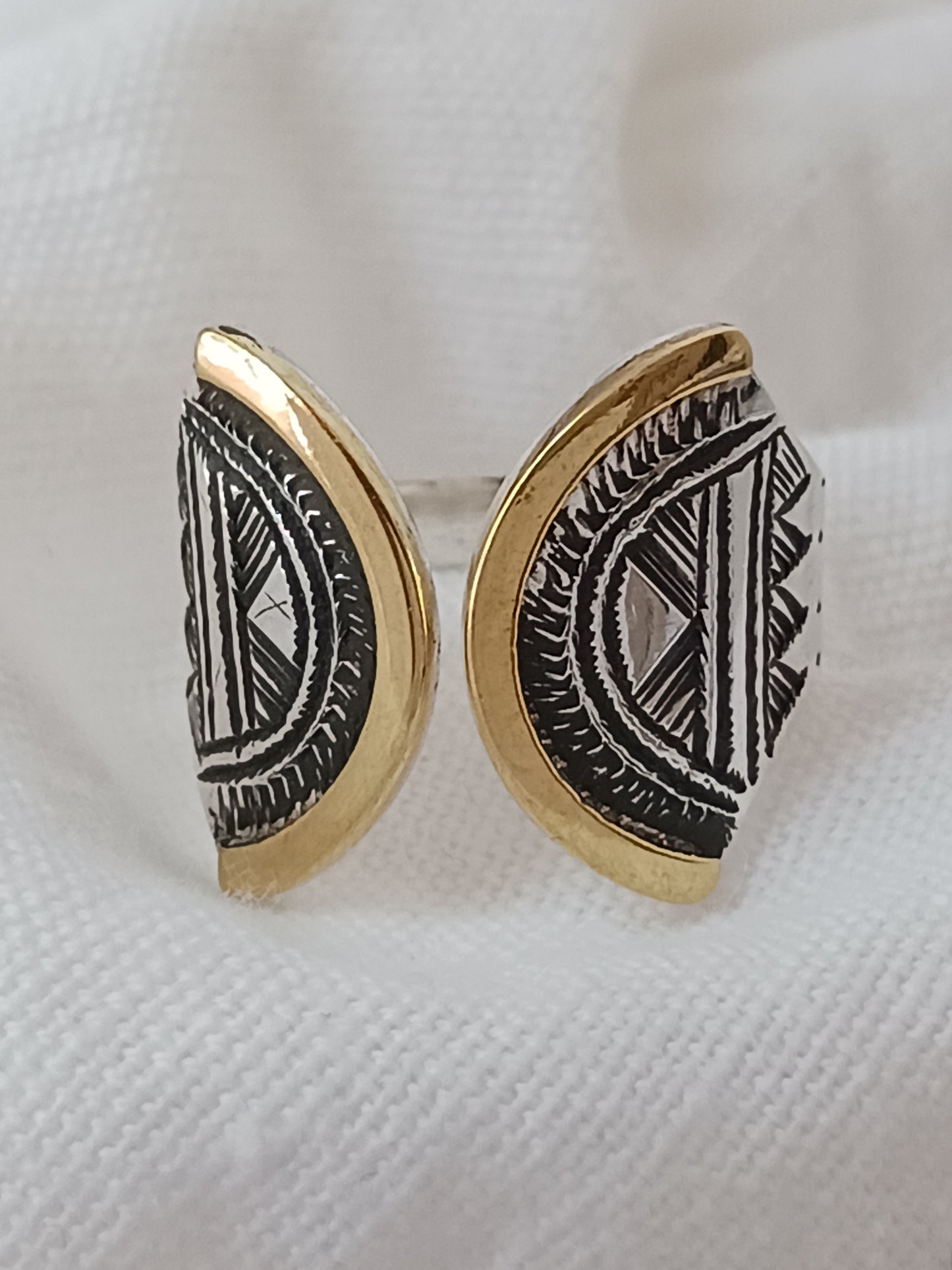 Bague touareg en argent massif