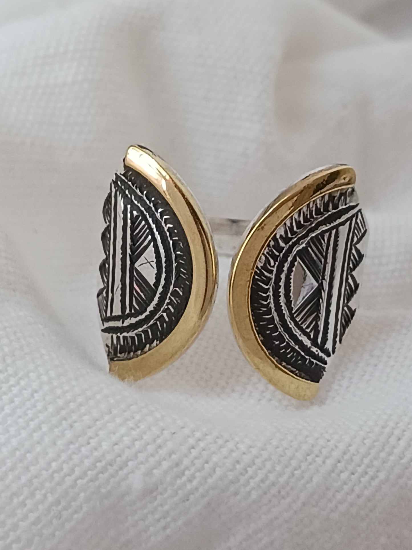 Bague touareg en argent massif