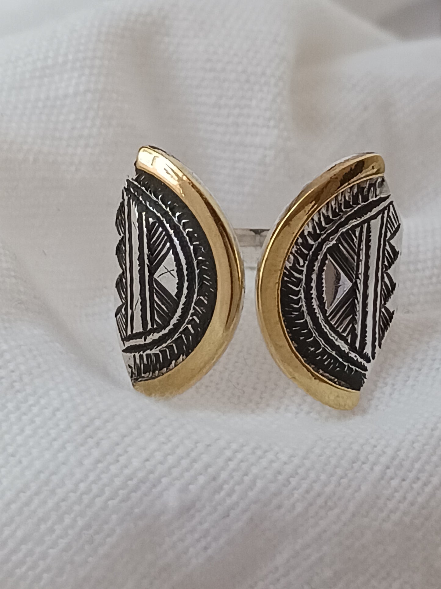Bague touareg en argent massif