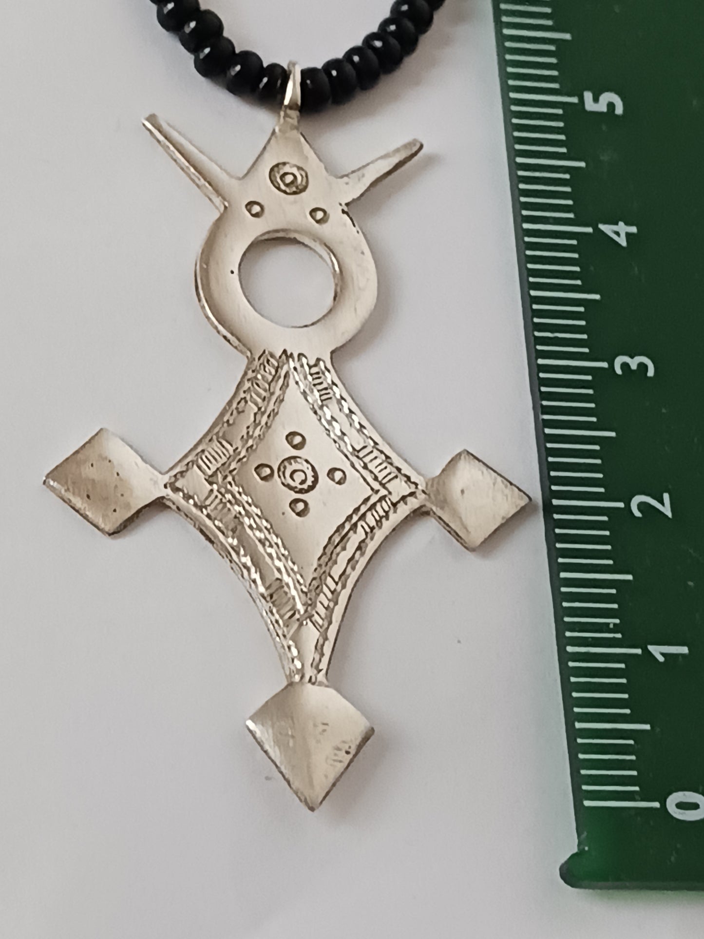 Collier Croix touareg en argent massif