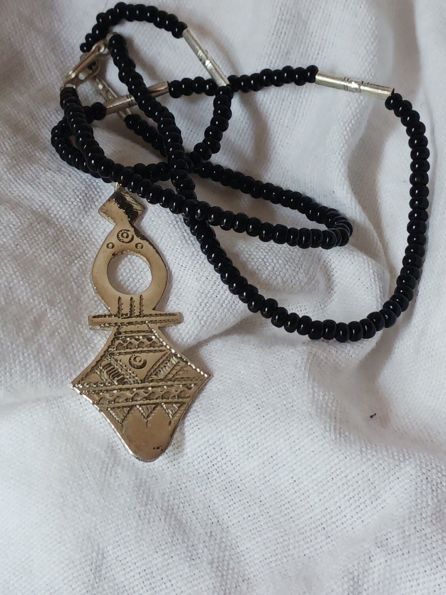 Collier Croix touareg en argent massif