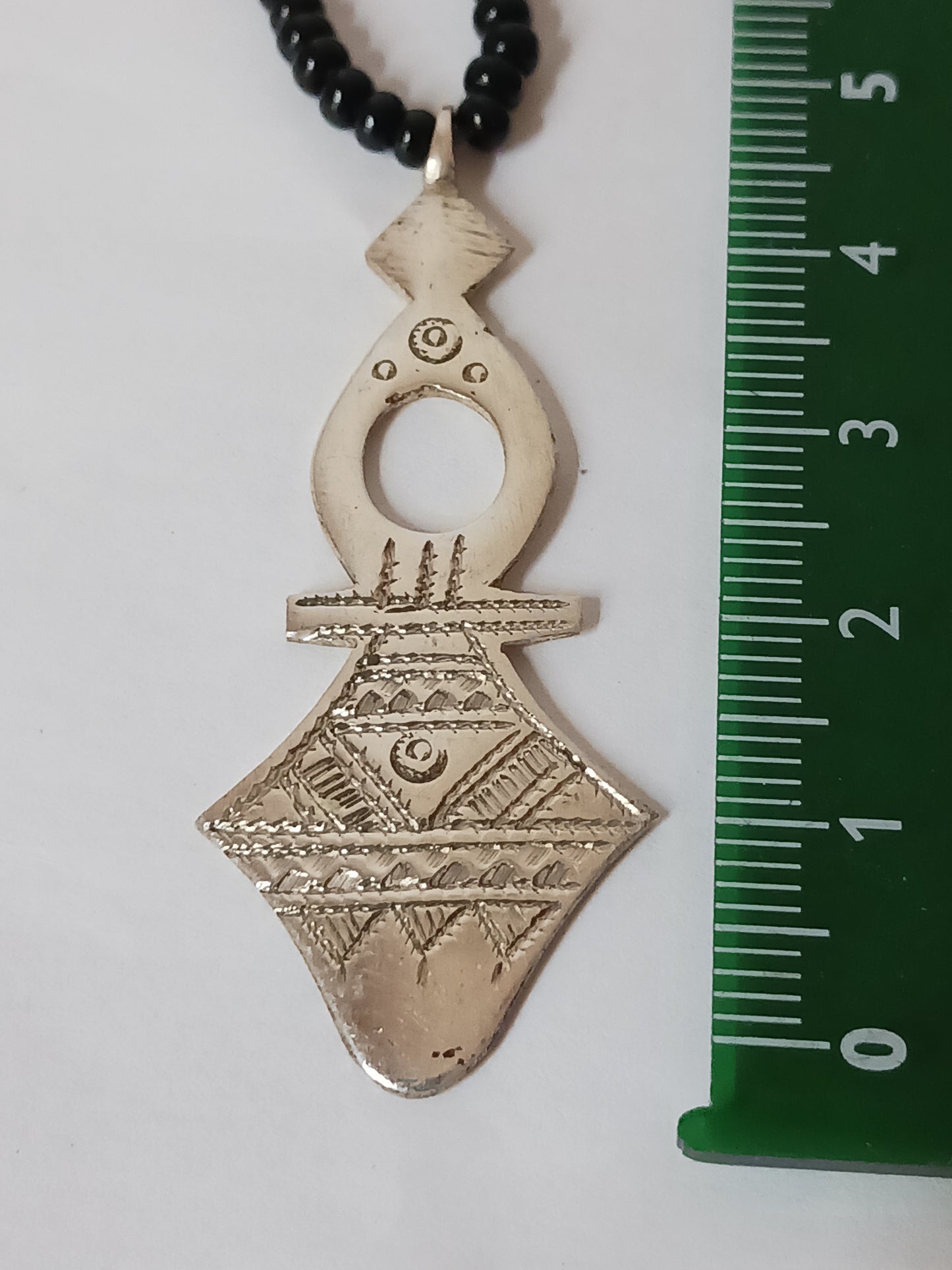 Collier Croix touareg en argent massif