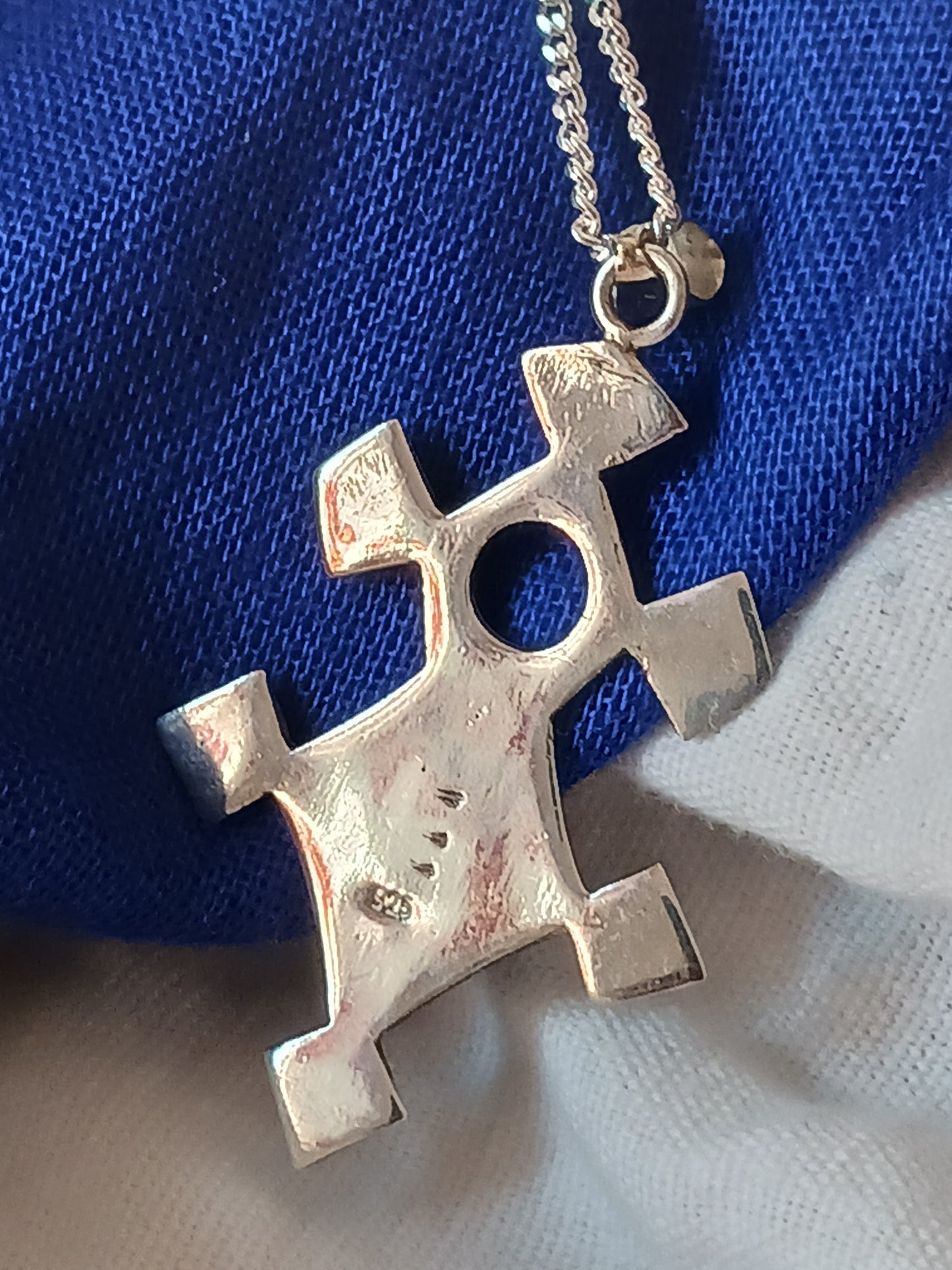 Collier Croix touareg en argent massif