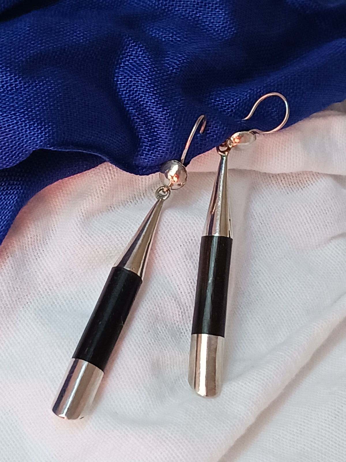 Boucles d'oreilles touareg en argent massif
