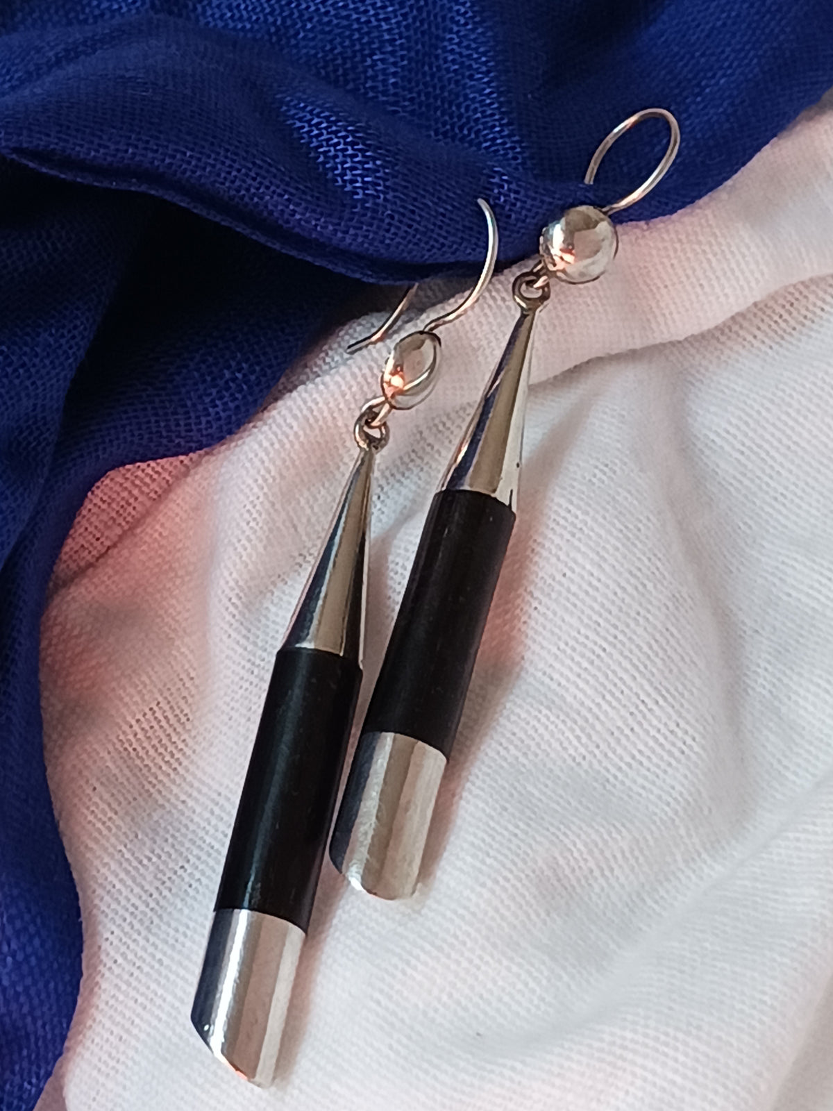Boucles d'oreilles touareg en argent massif