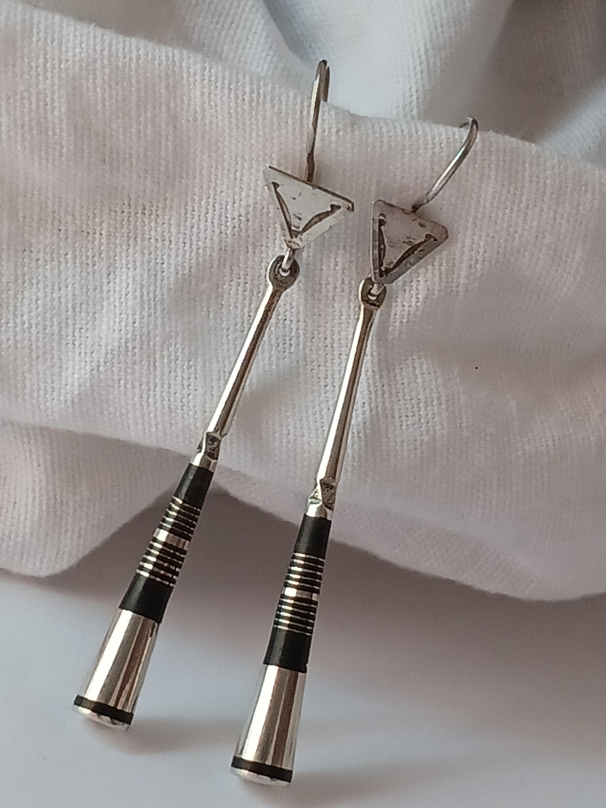 Boucles d'oreilles touareg en argent massif