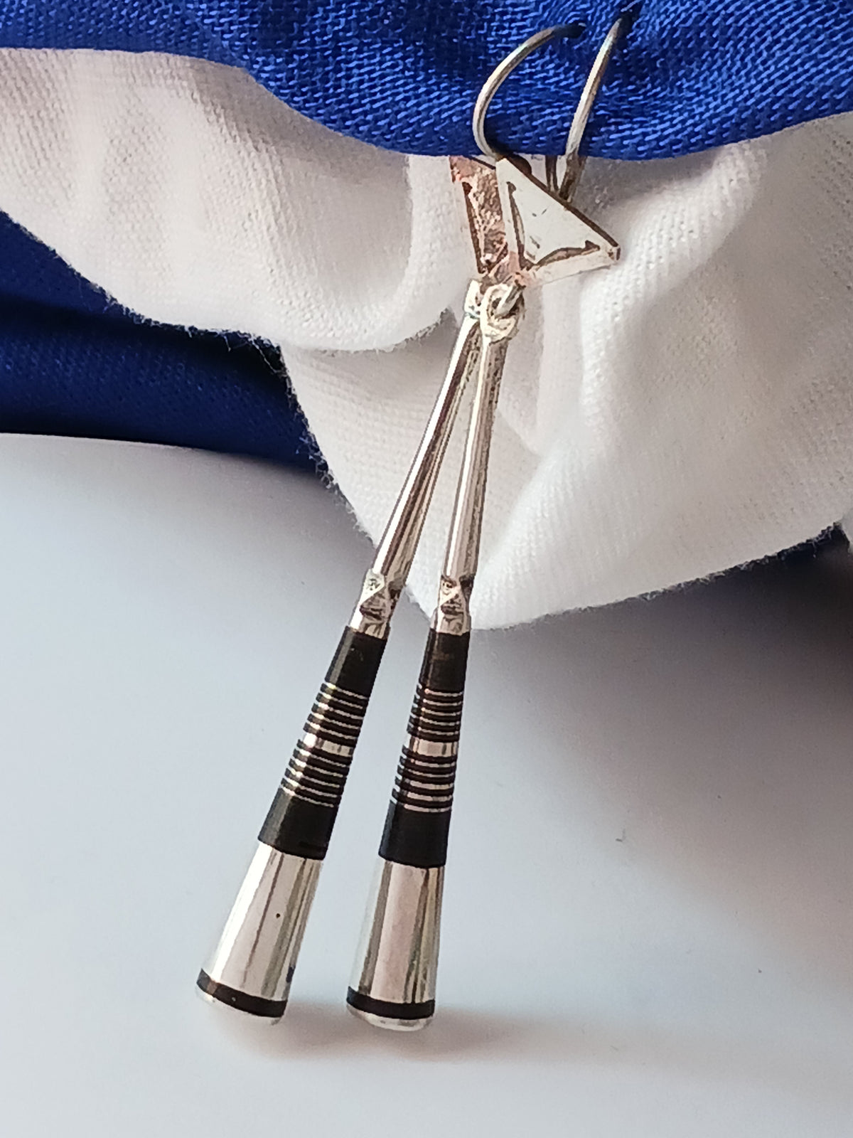 Boucles d'oreilles touareg en argent massif