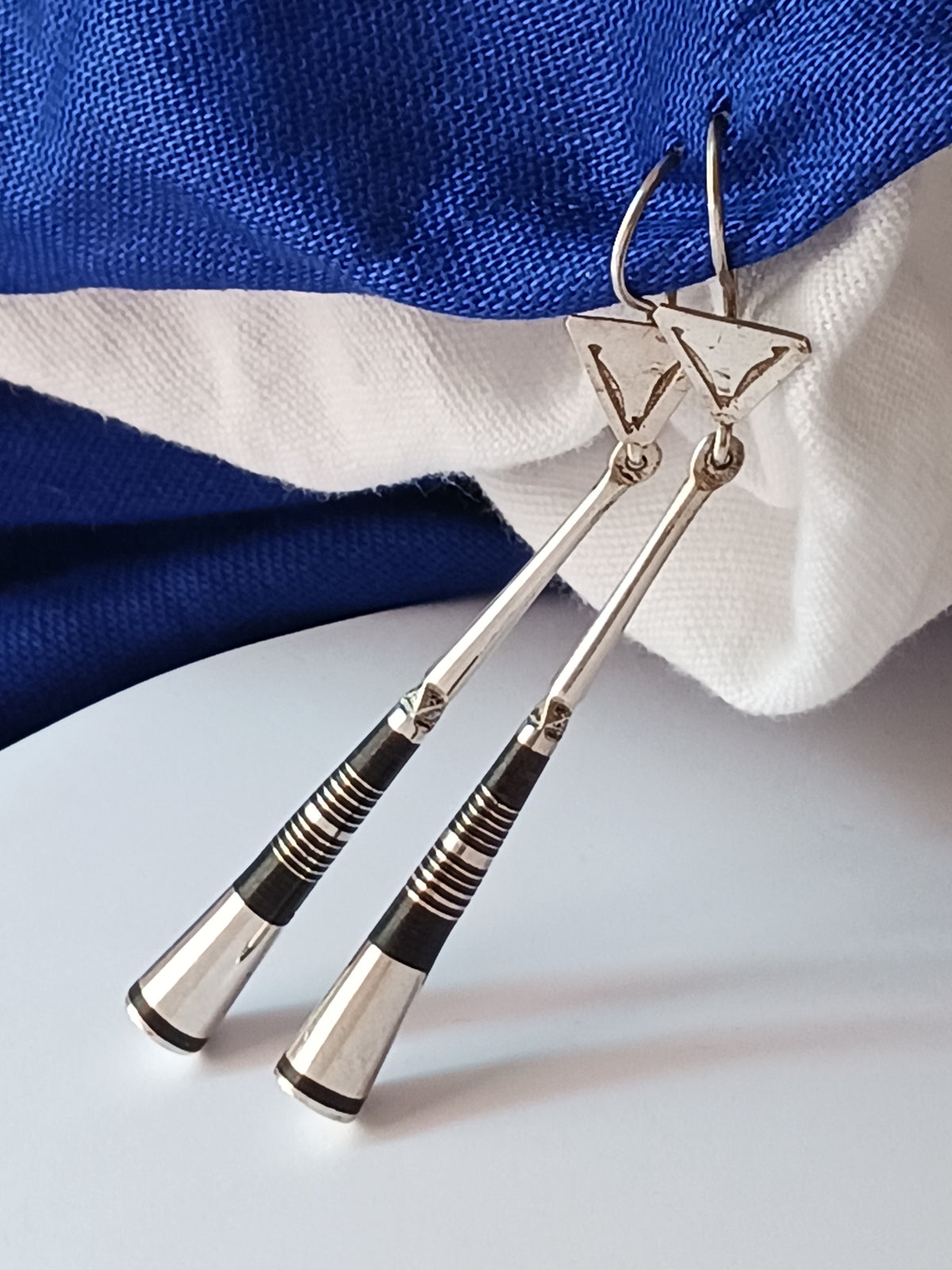 Boucles d'oreilles touareg en argent massif