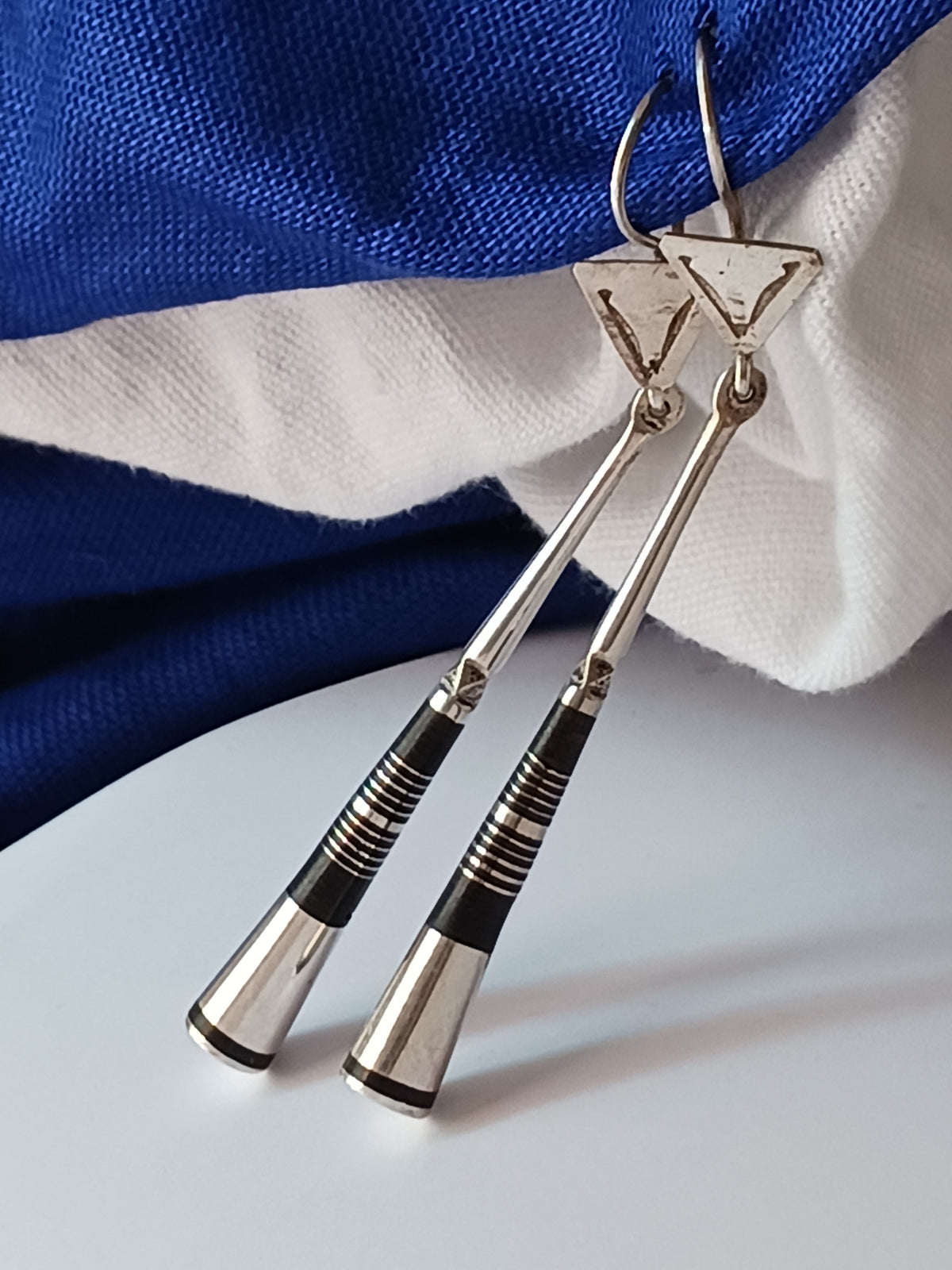 Boucles d'oreilles touareg en argent massif