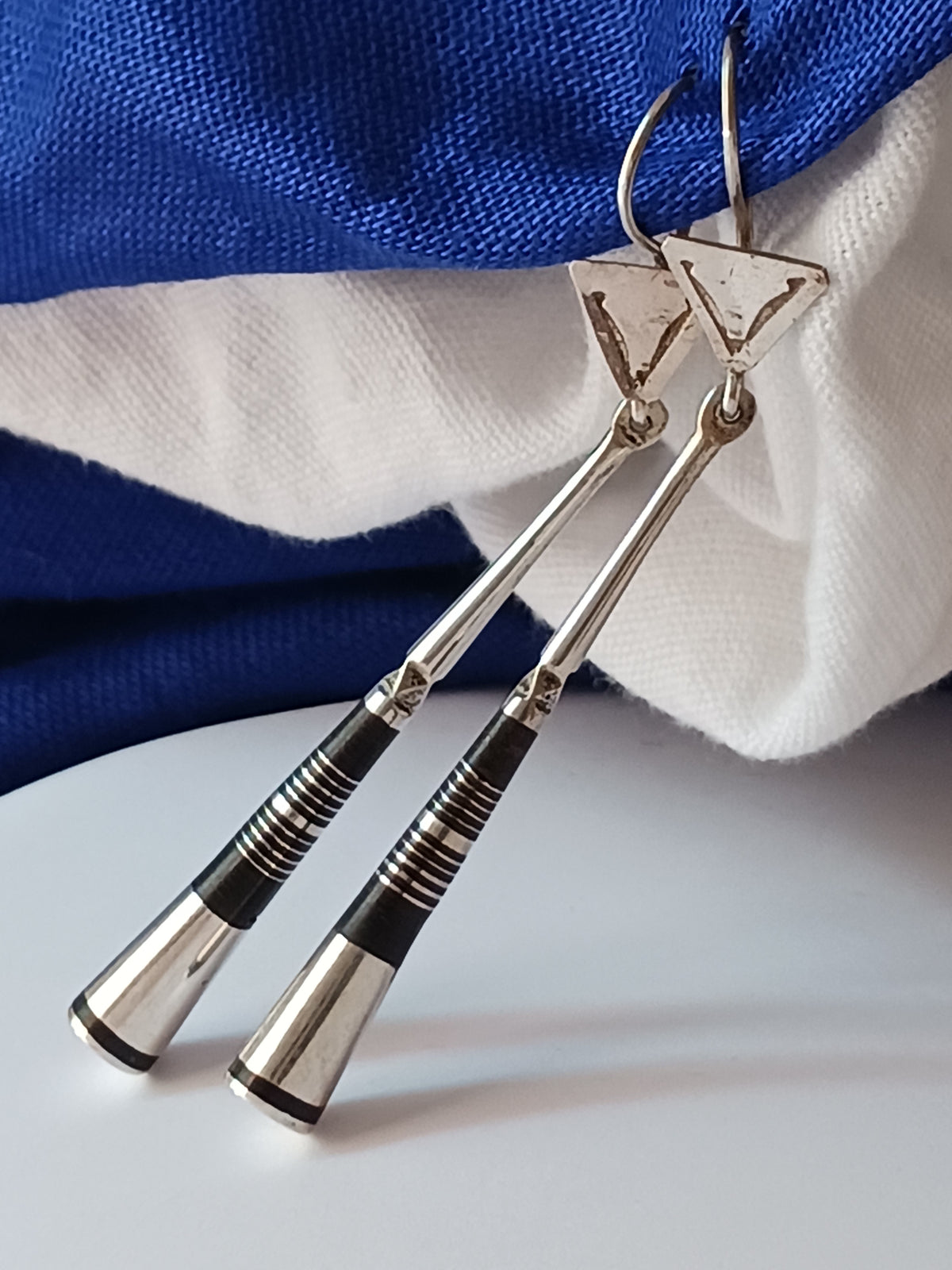Boucles d'oreilles touareg en argent massif