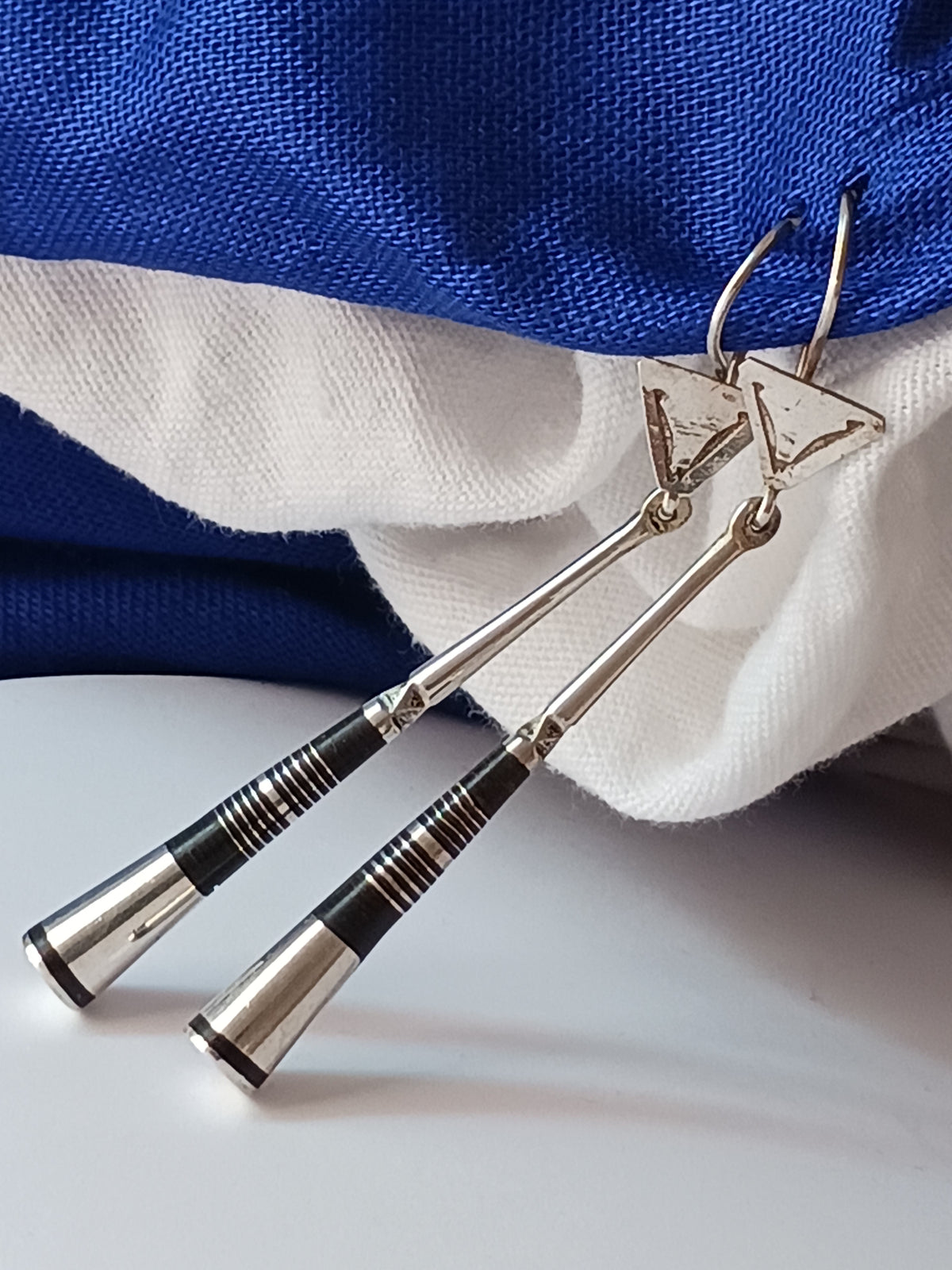 Boucles d'oreilles touareg en argent massif