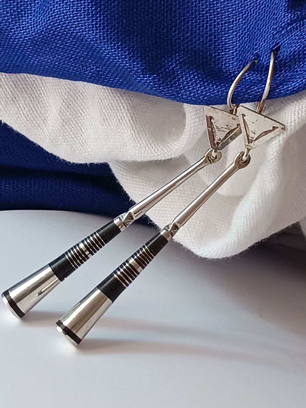 Boucles d'oreilles touareg en argent massif