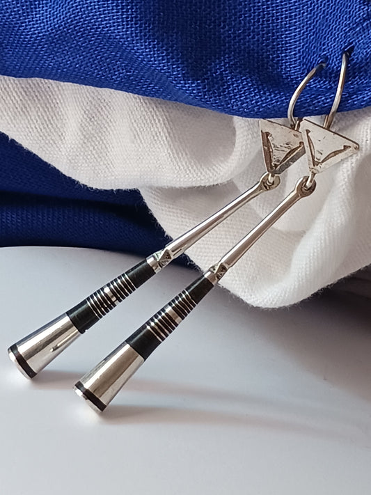 Boucles d'oreilles touareg en argent massif