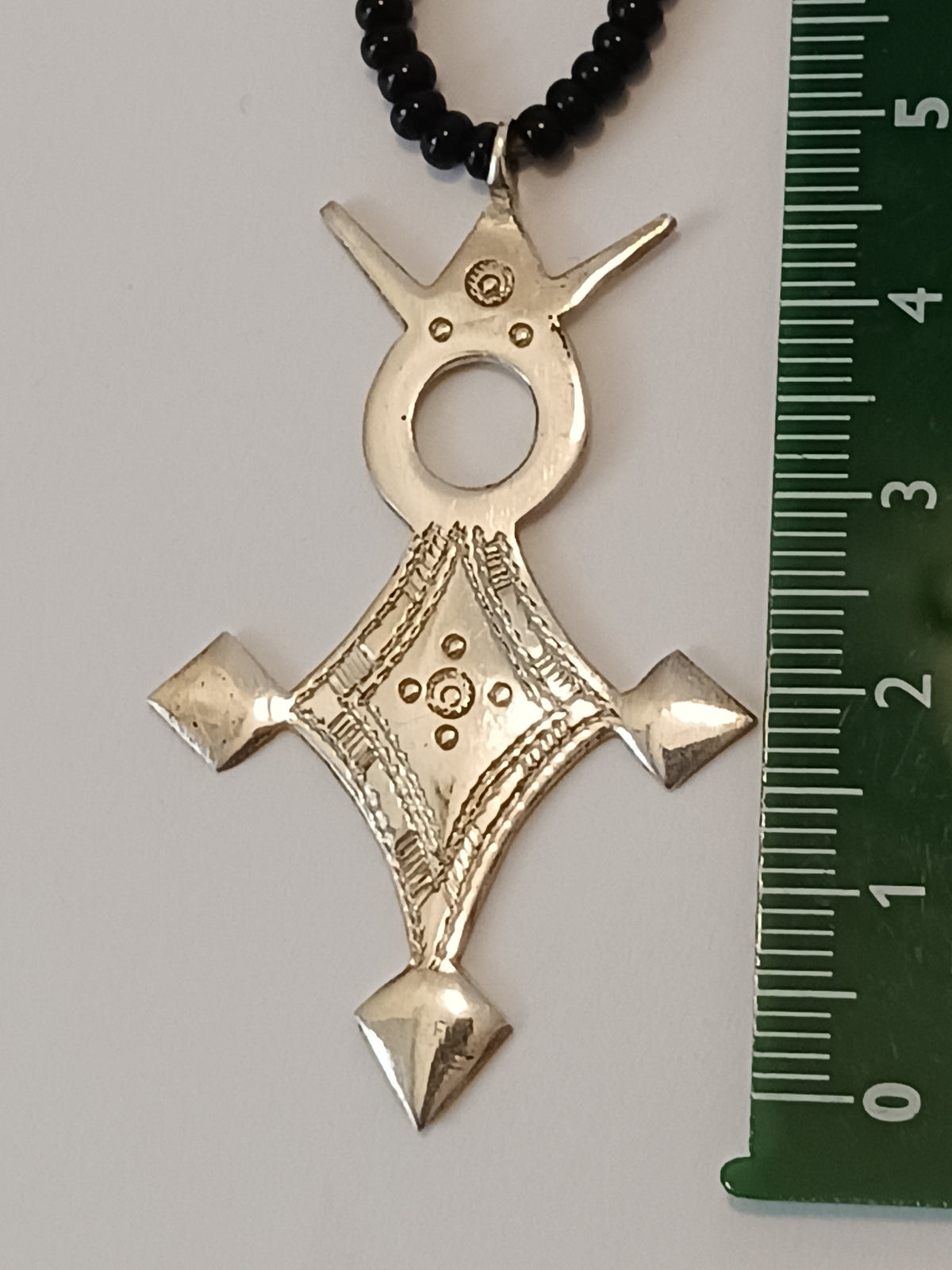 Collier Croix touareg en argent massif