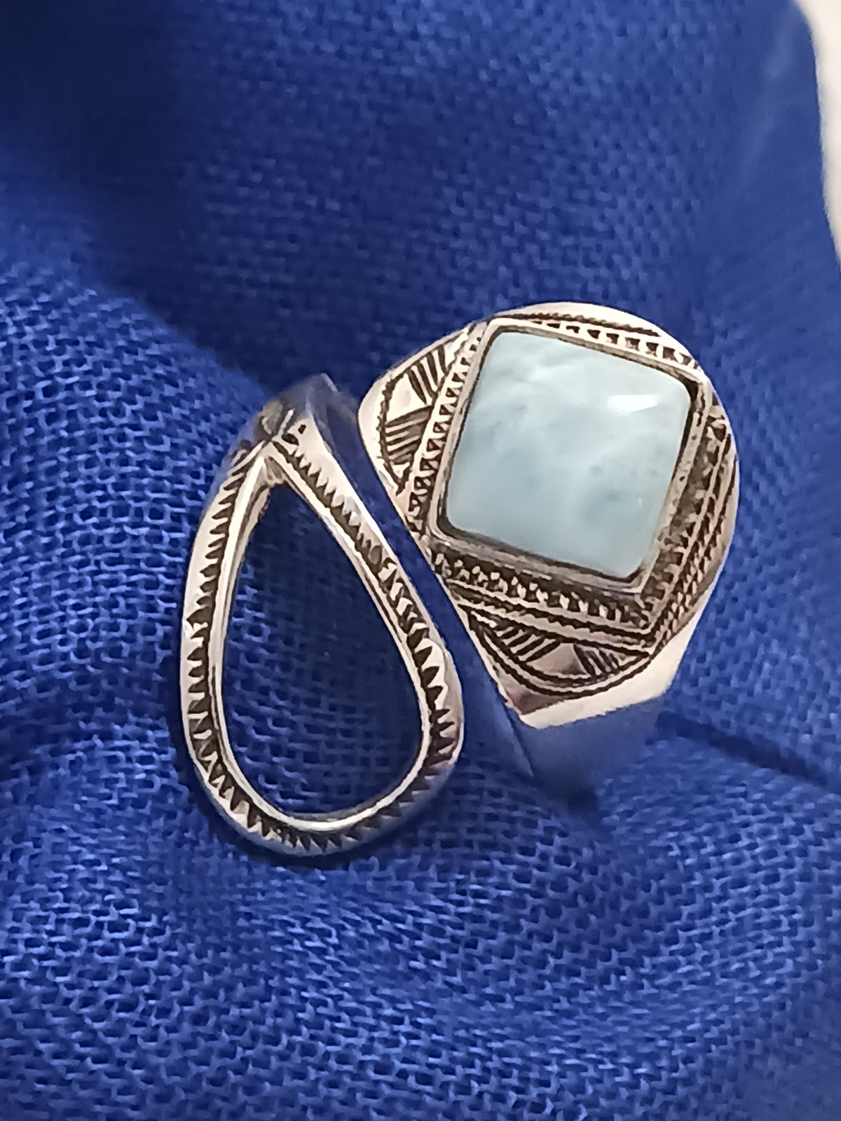 Bague touareg en argent massif
