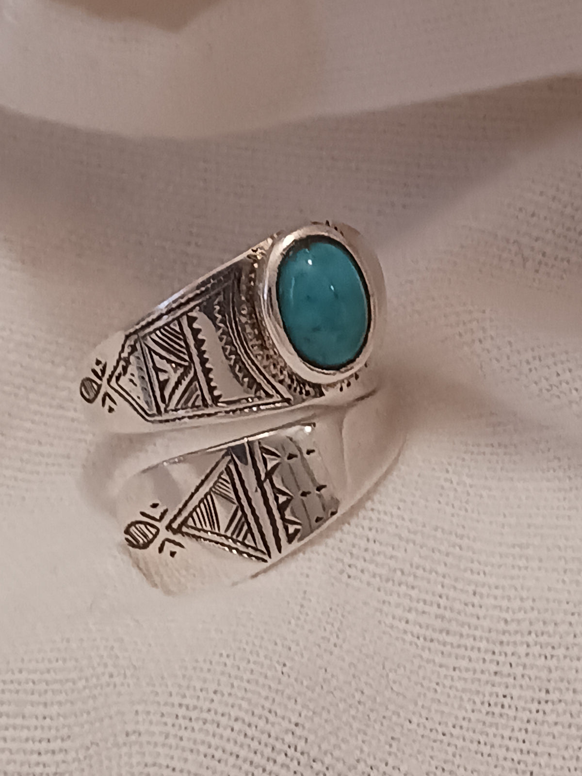 Bague touareg en argent massif