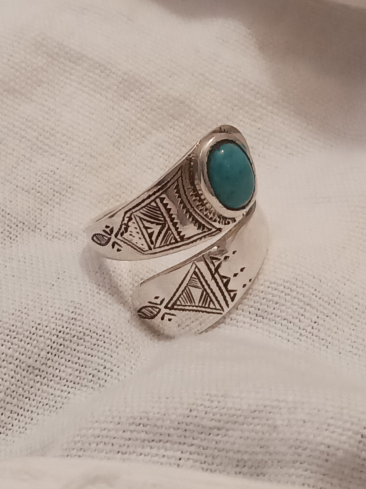 Bague touareg en argent massif