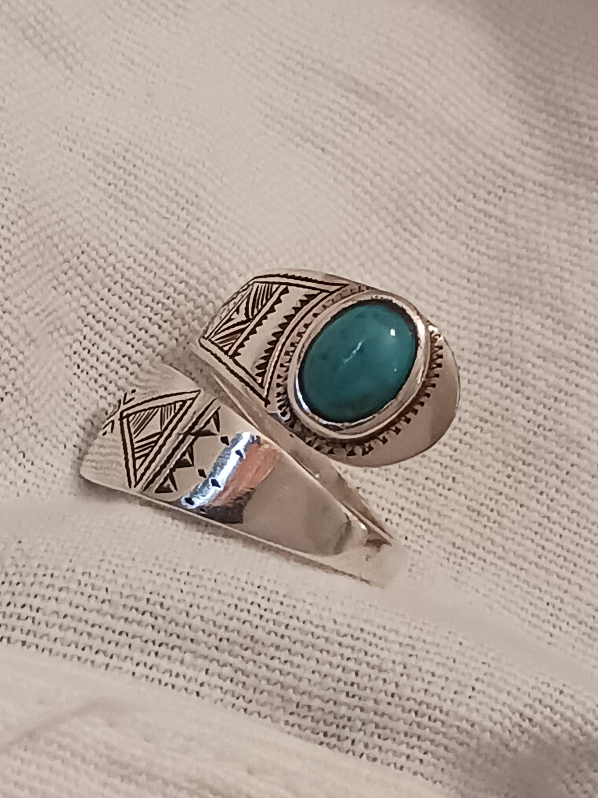 Bague touareg en argent massif